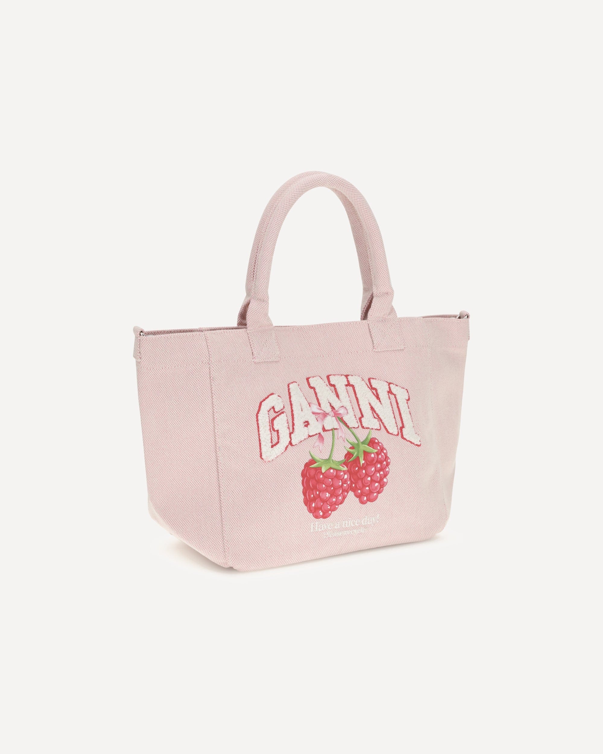 Ganni Kleine Makkelijke Shopper met Frambozenprint - alternate view