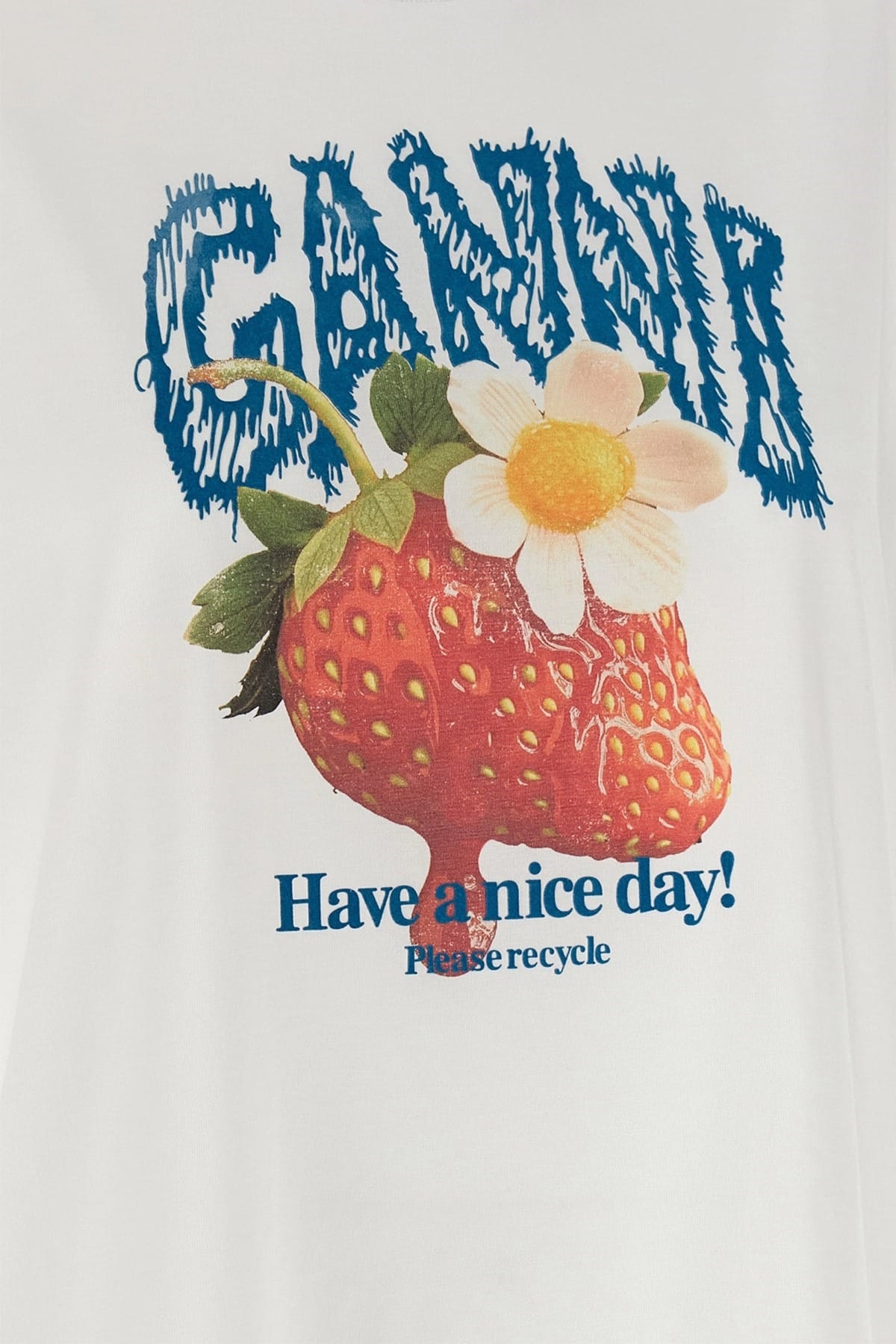 Ganni Ganni Strawberry Print T-Shirt