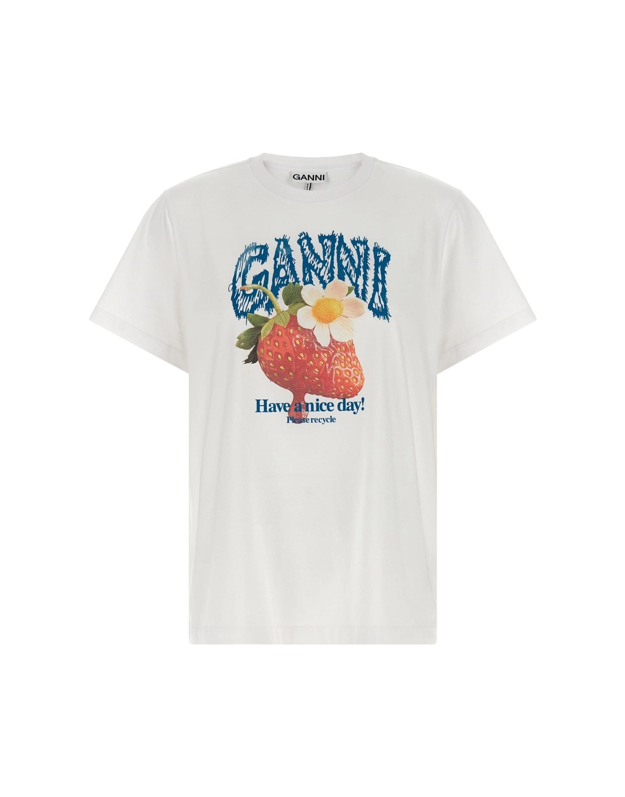 Ganni Ganni Strawberry Print T-Shirt