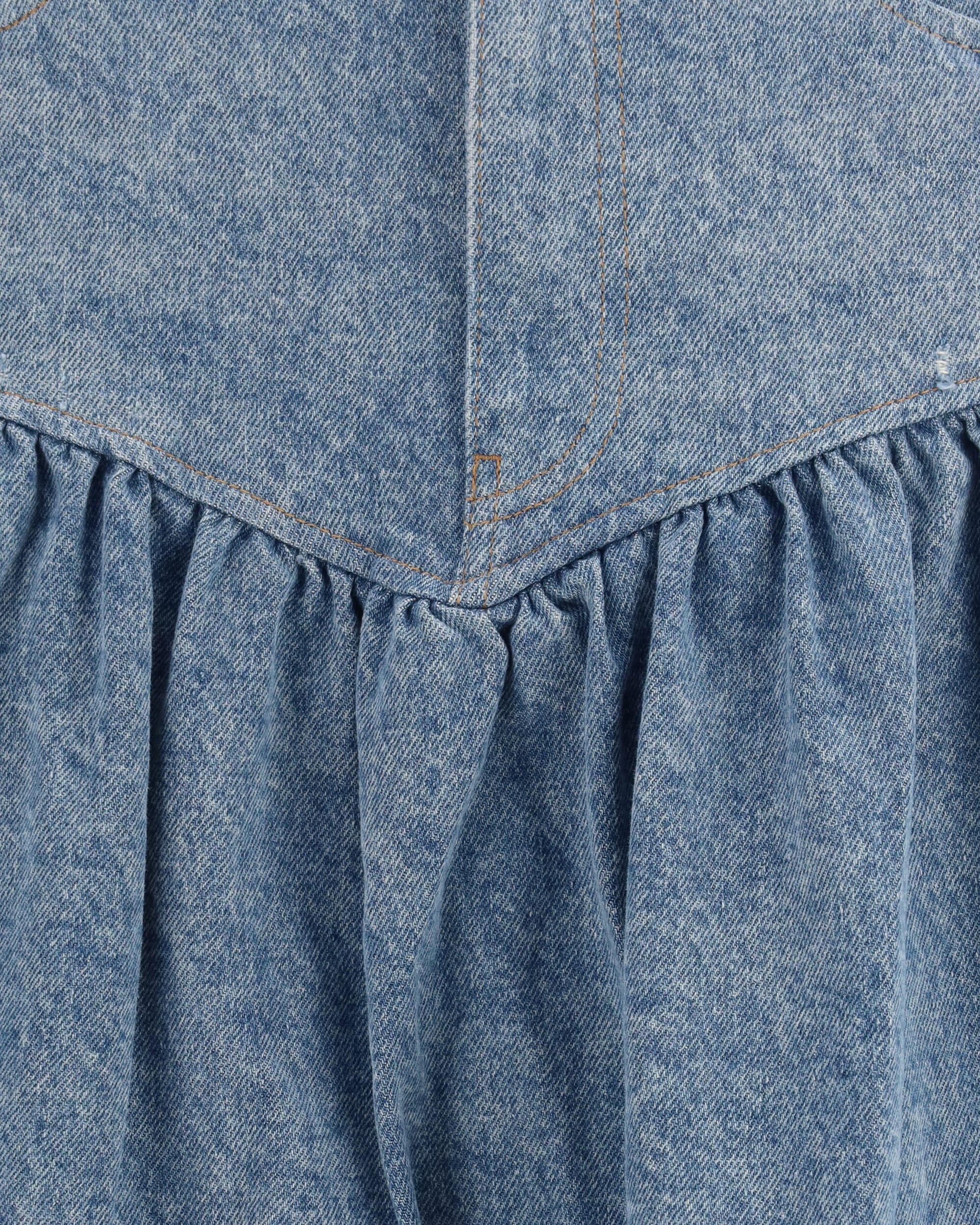 Ganni Ganni Stretch Denim Maxi Skirt
