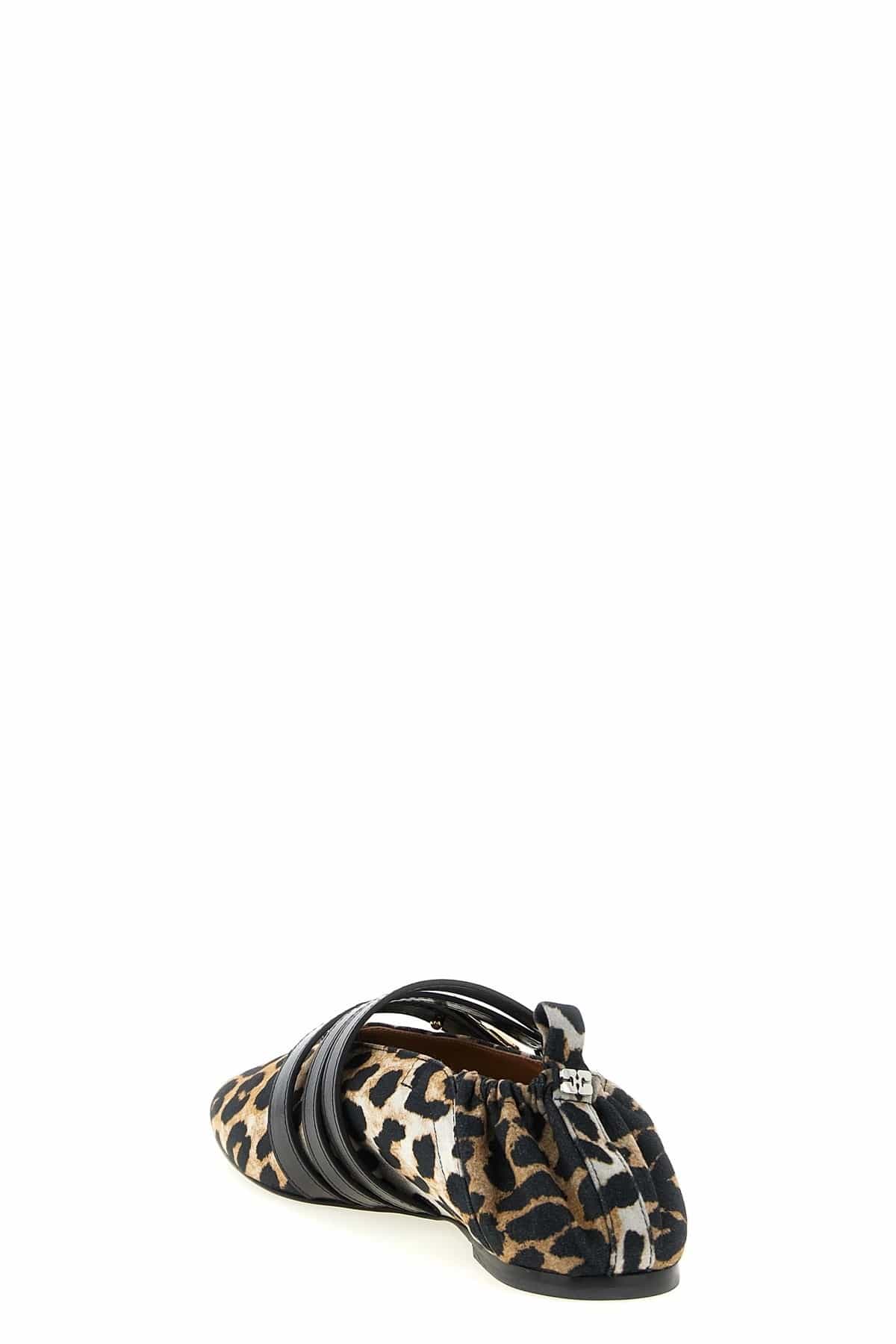 Ganni Sue Triple Animal Print Ballet Flats