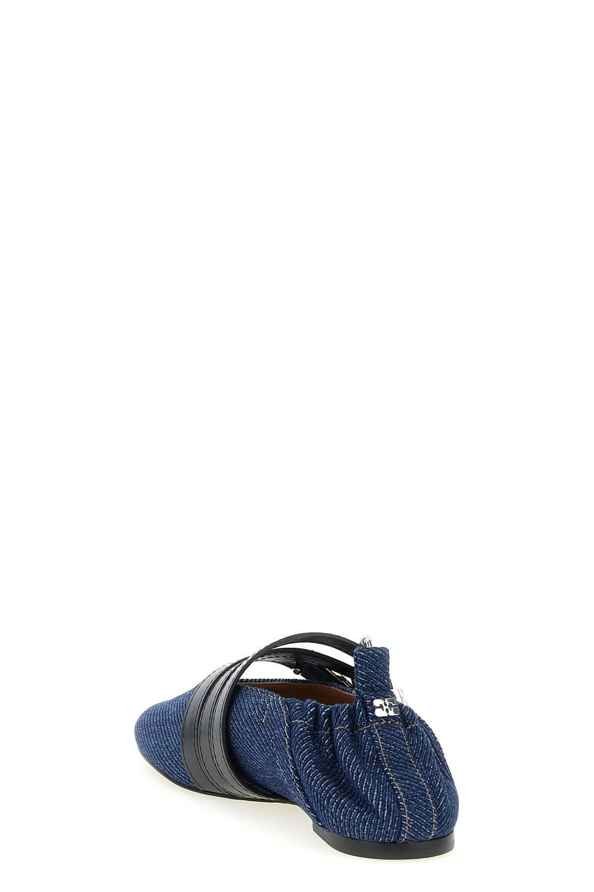 Ganni Ganni Sue Triple Ballet Flats