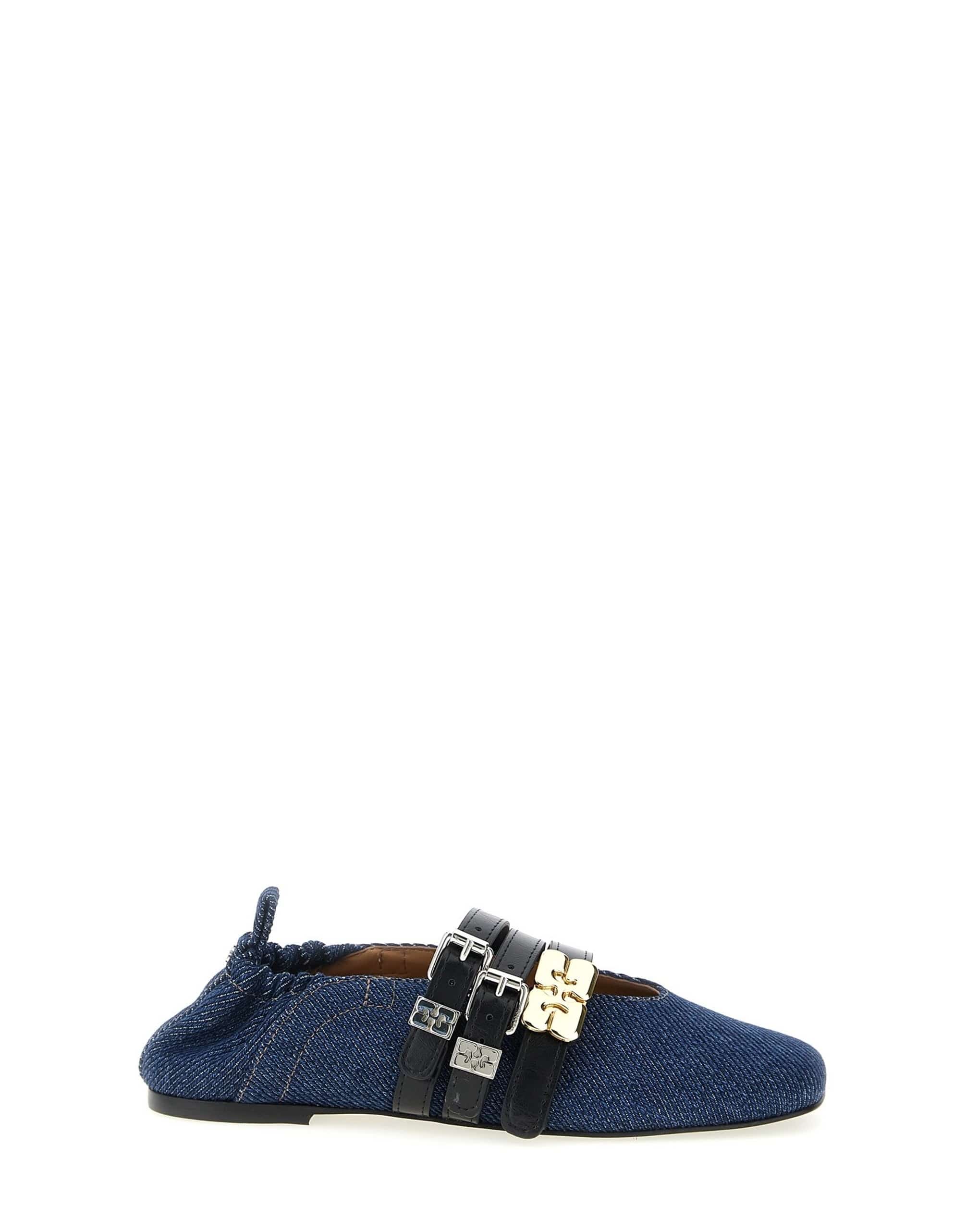 Ganni Ganni Sue Triple Ballet Flats