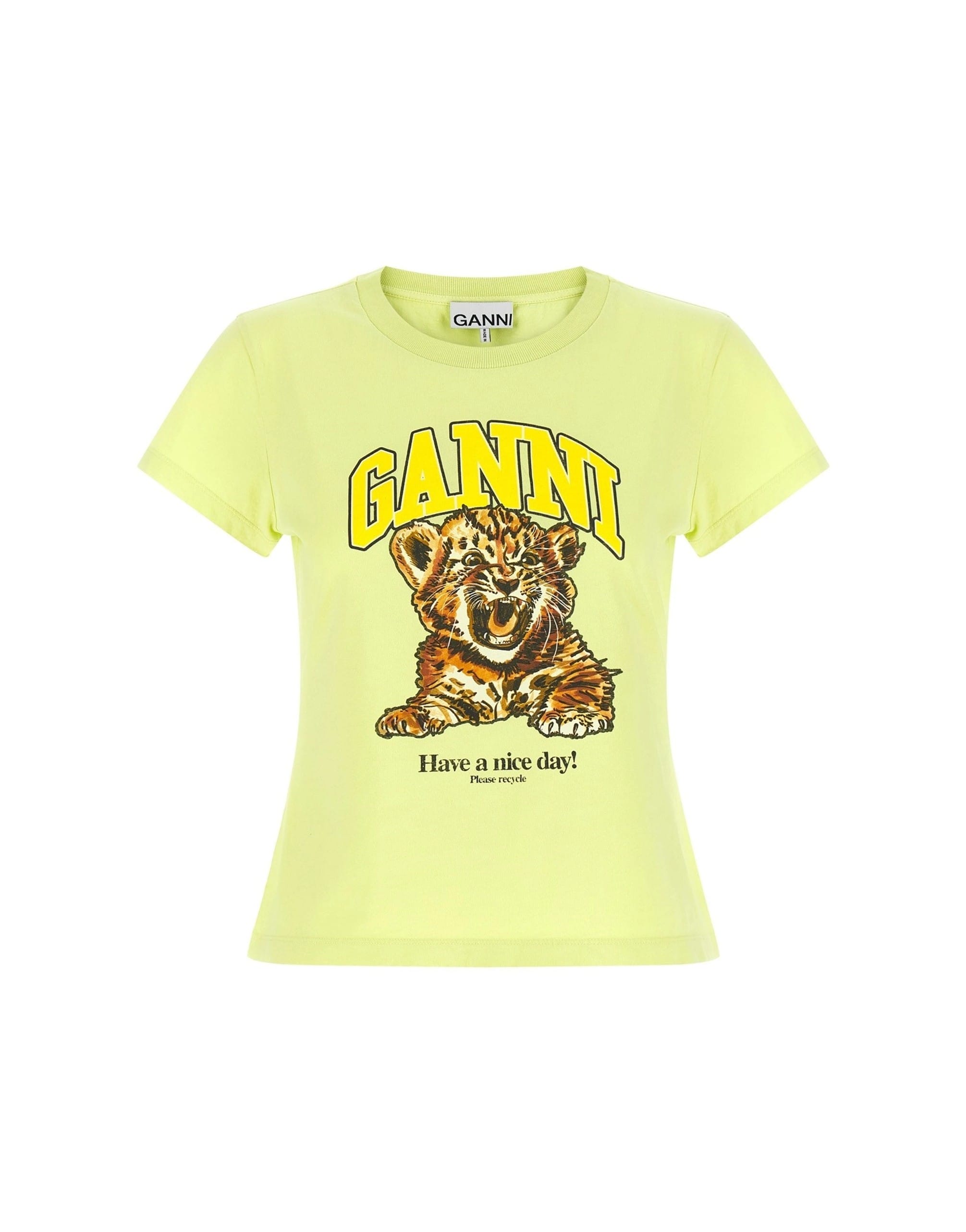 Ganni Ganni Tiger Print T-Shirt