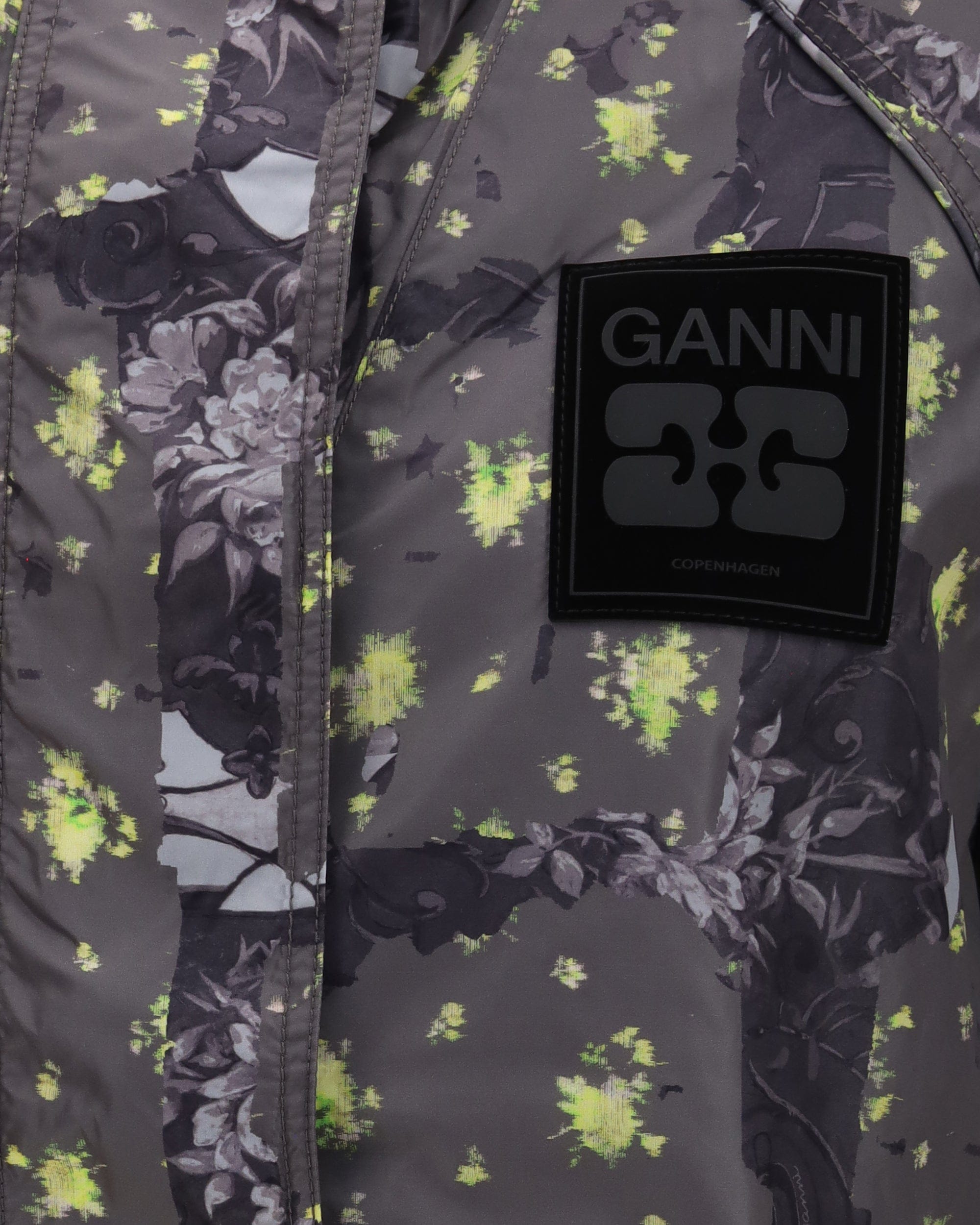 Ganni Ultralight Nylon Floral Print Jacket