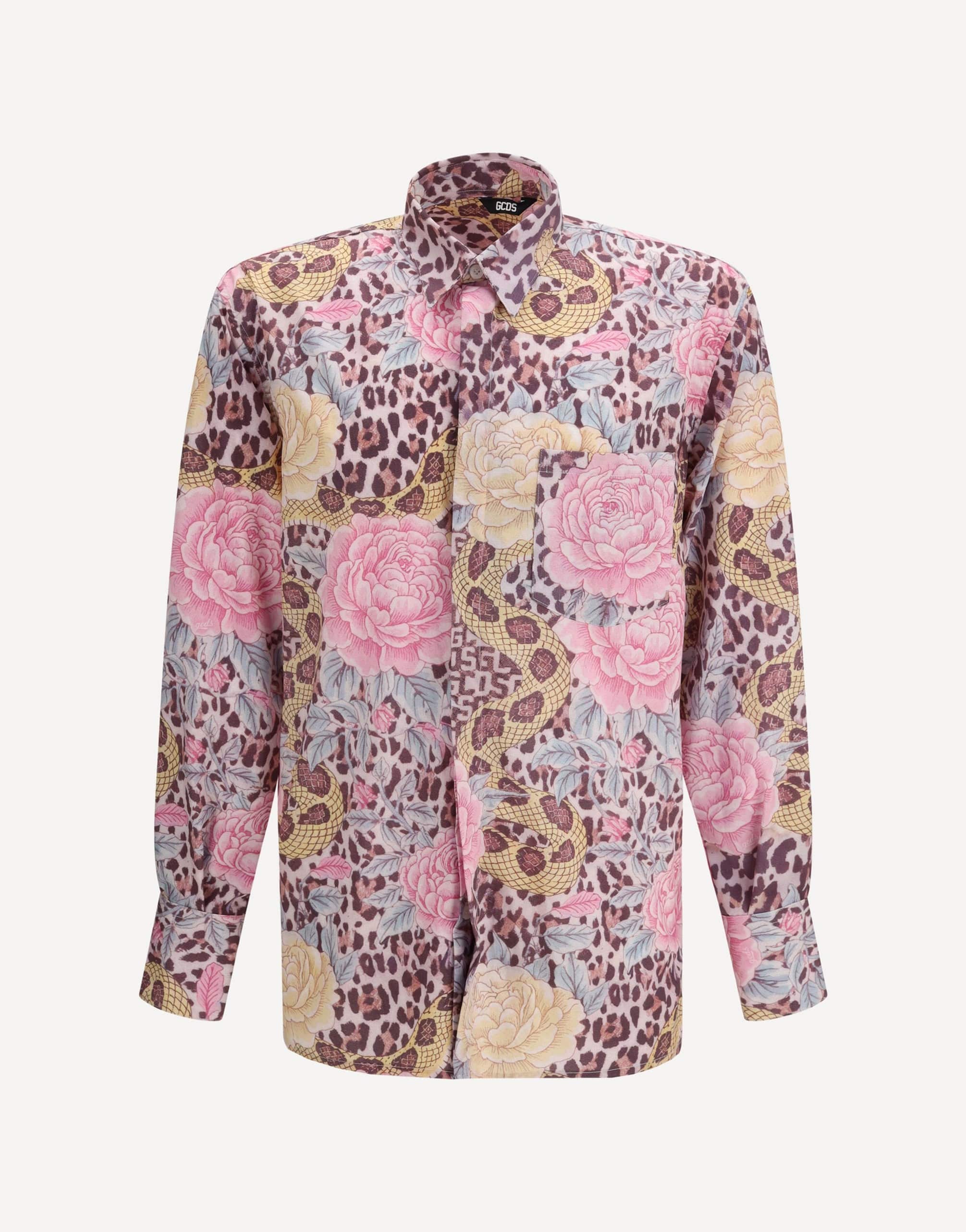 GCDS Animalier All-Over Print Shirt