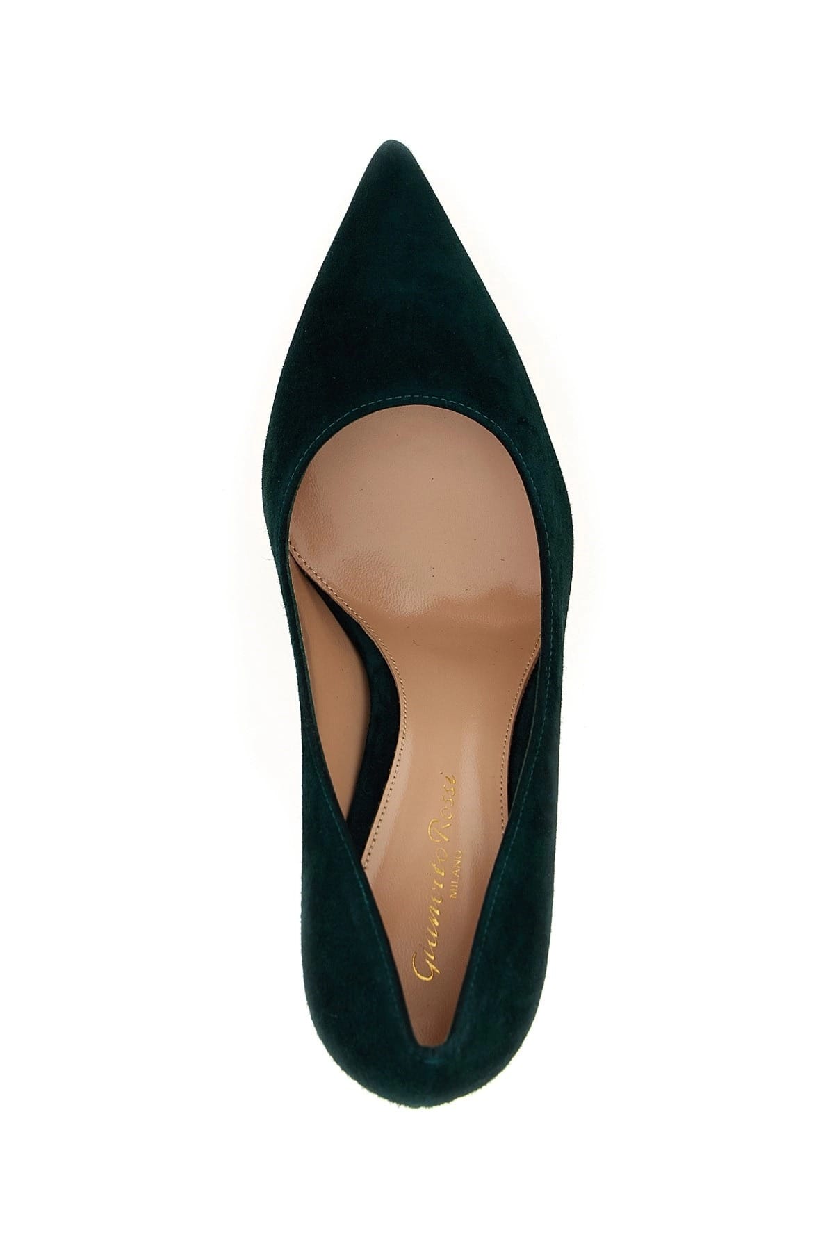 Gianvito Rossi Gianvito Rossi Green Suede Pointed Pumps