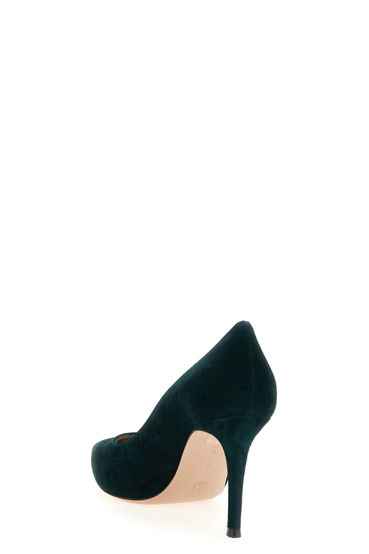 Gianvito Rossi Gianvito Rossi Green Suede Pointed Pumps