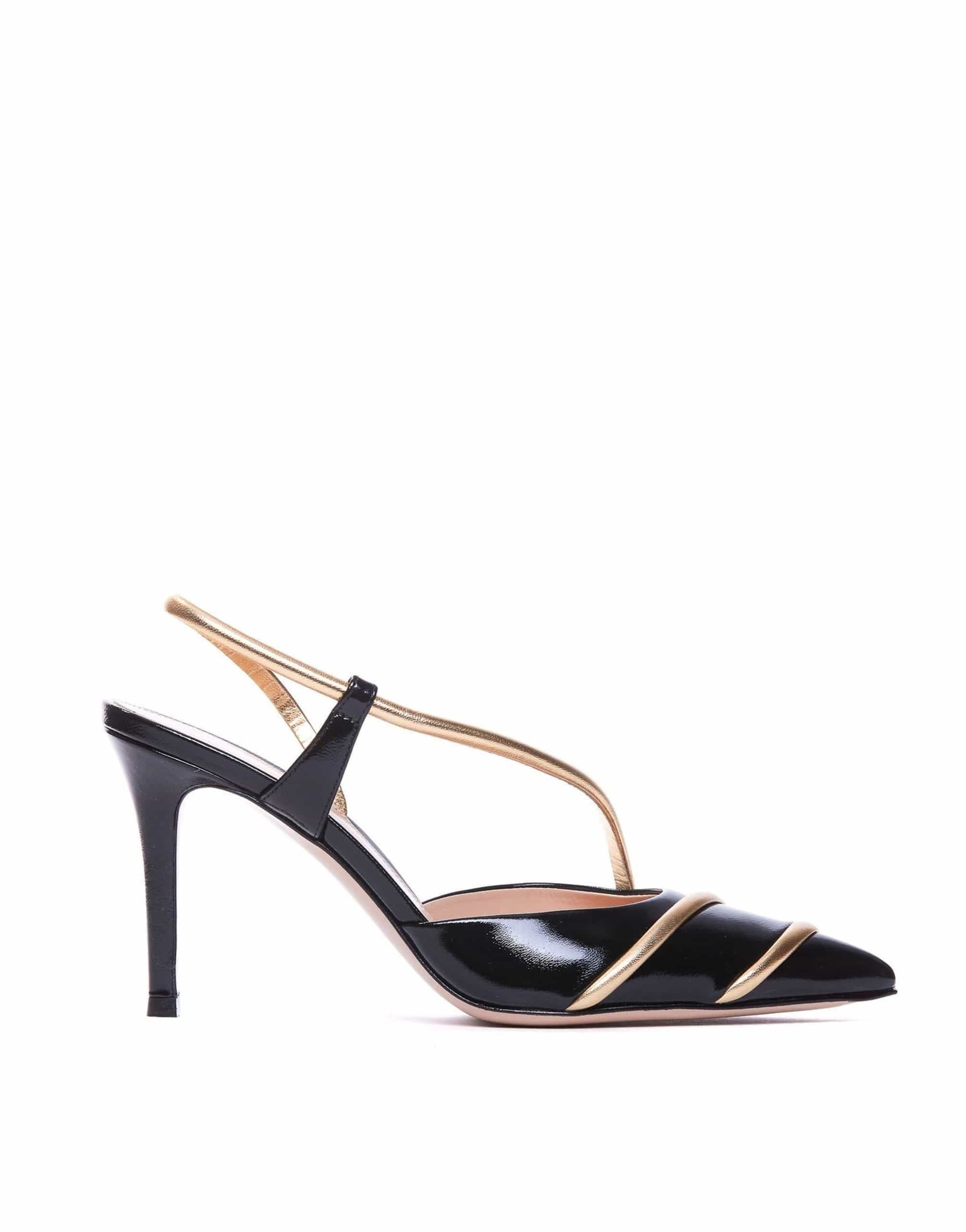 Gianvito Rossi Leather Slingback Pumps Pointed Toe