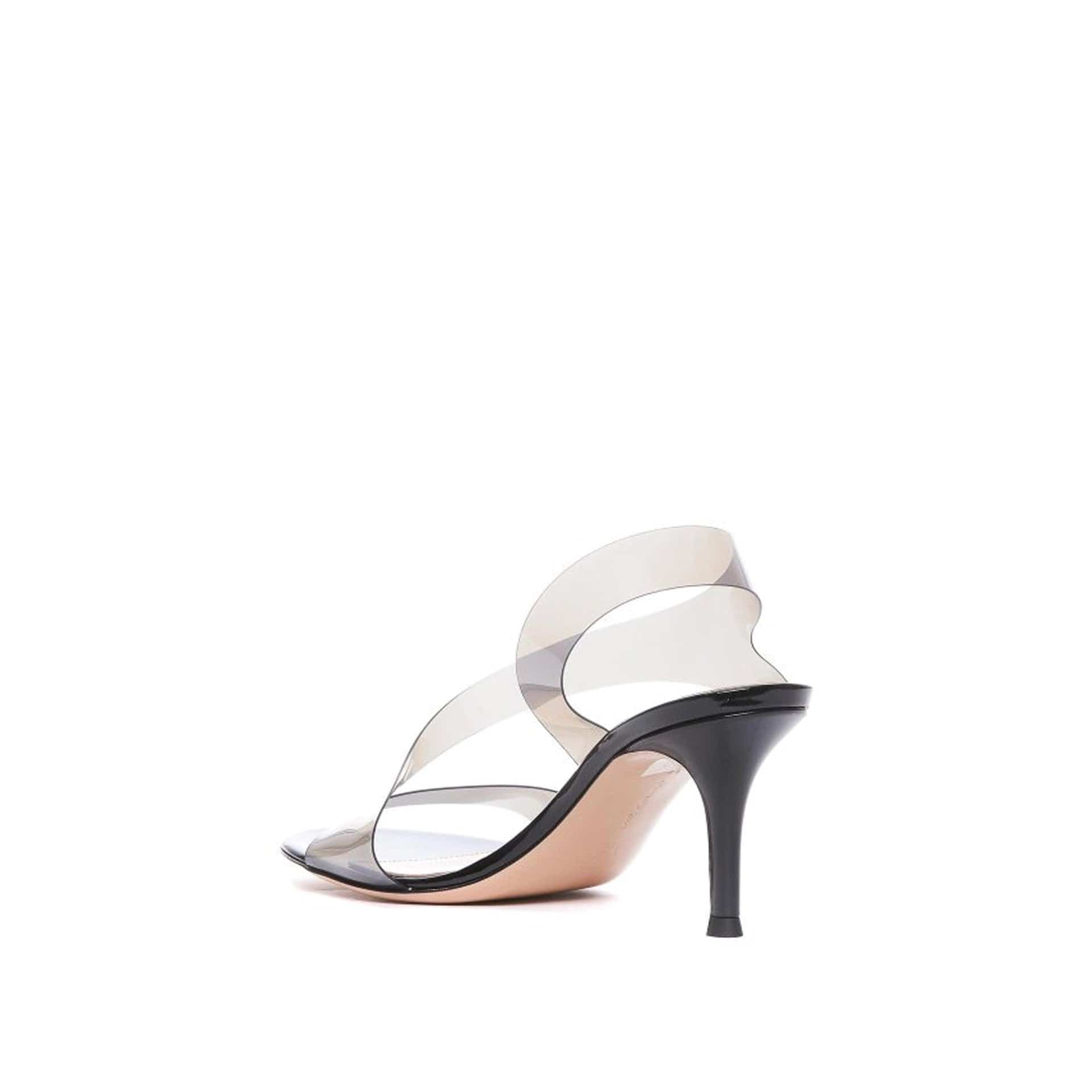 Gianvito Rossi Metropolis 70 Patent Rubber Sandals