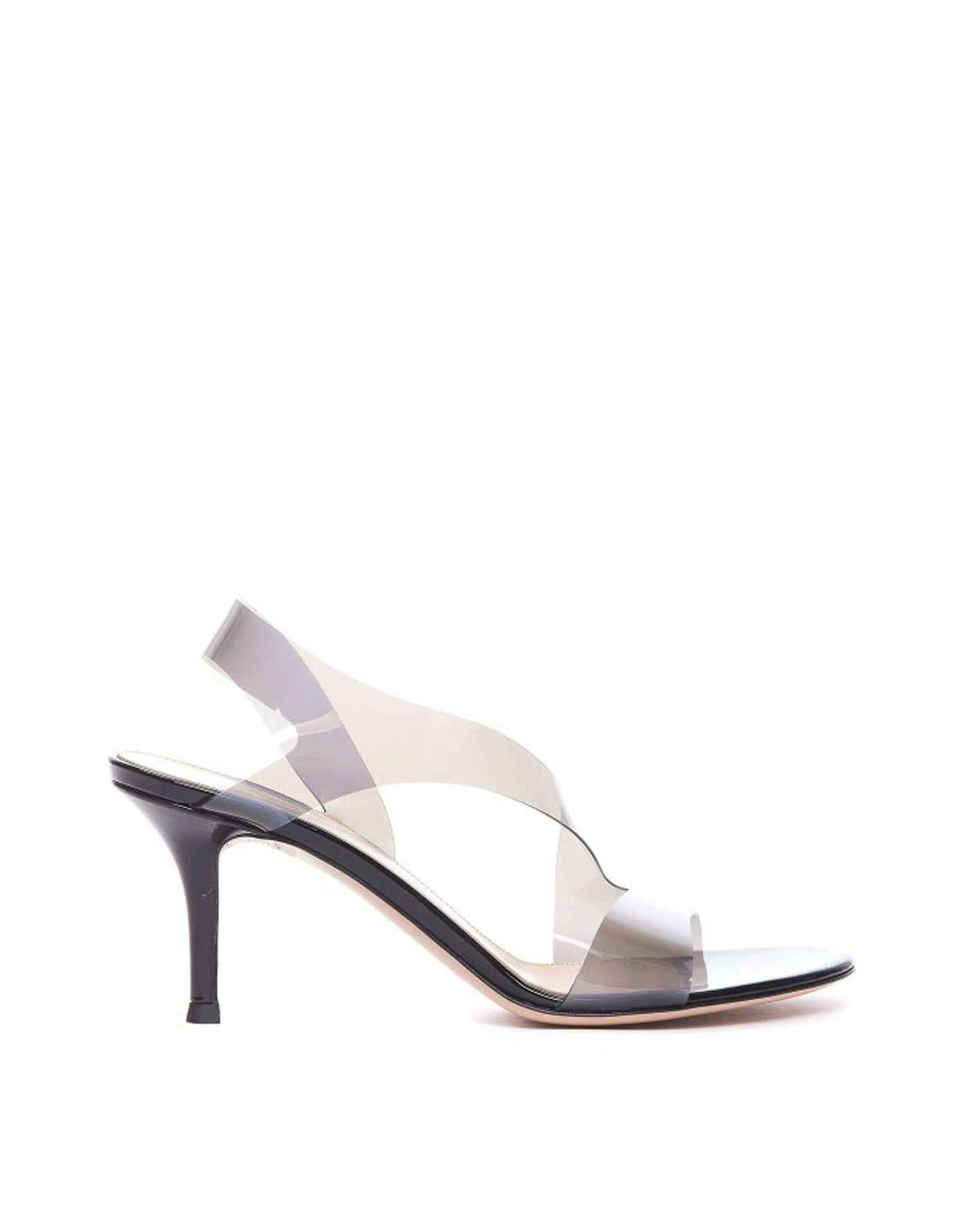 Gianvito Rossi Metropolis 70 Patent Rubber Sandals