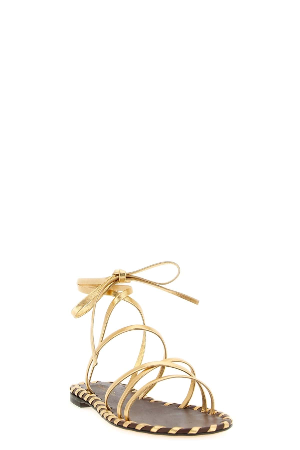 Gianvito Rossi Gianvito Rossi Nappa Ankle-Tie Sandals