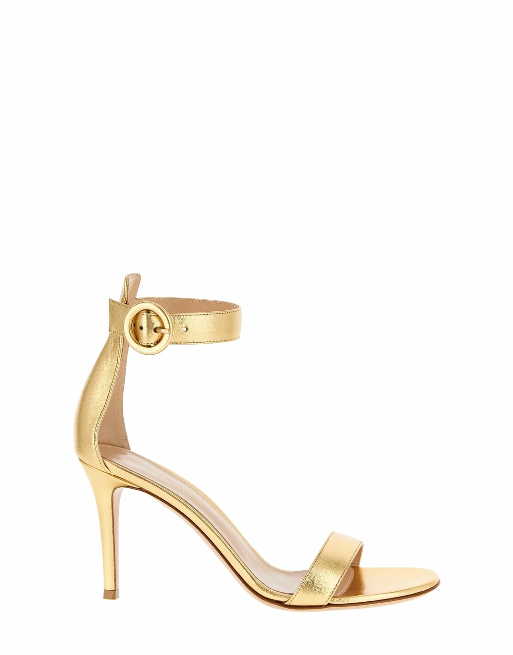 Gianvito Rossi Gianvito Rossi Portofino Metallic Nappa Sandals