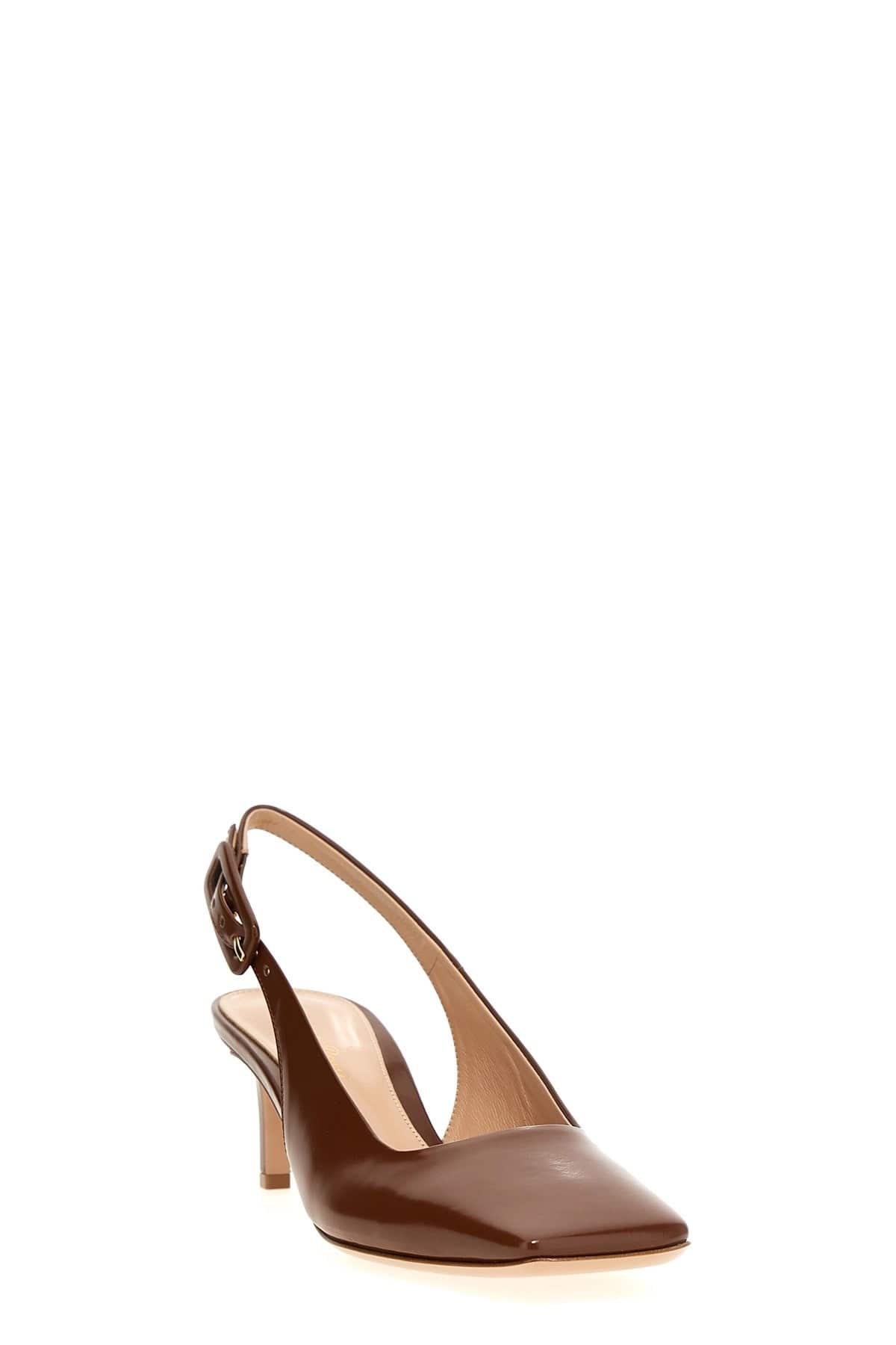 Gianvito Rossi Ric Slingback-Pumps aus Leder - alternate view