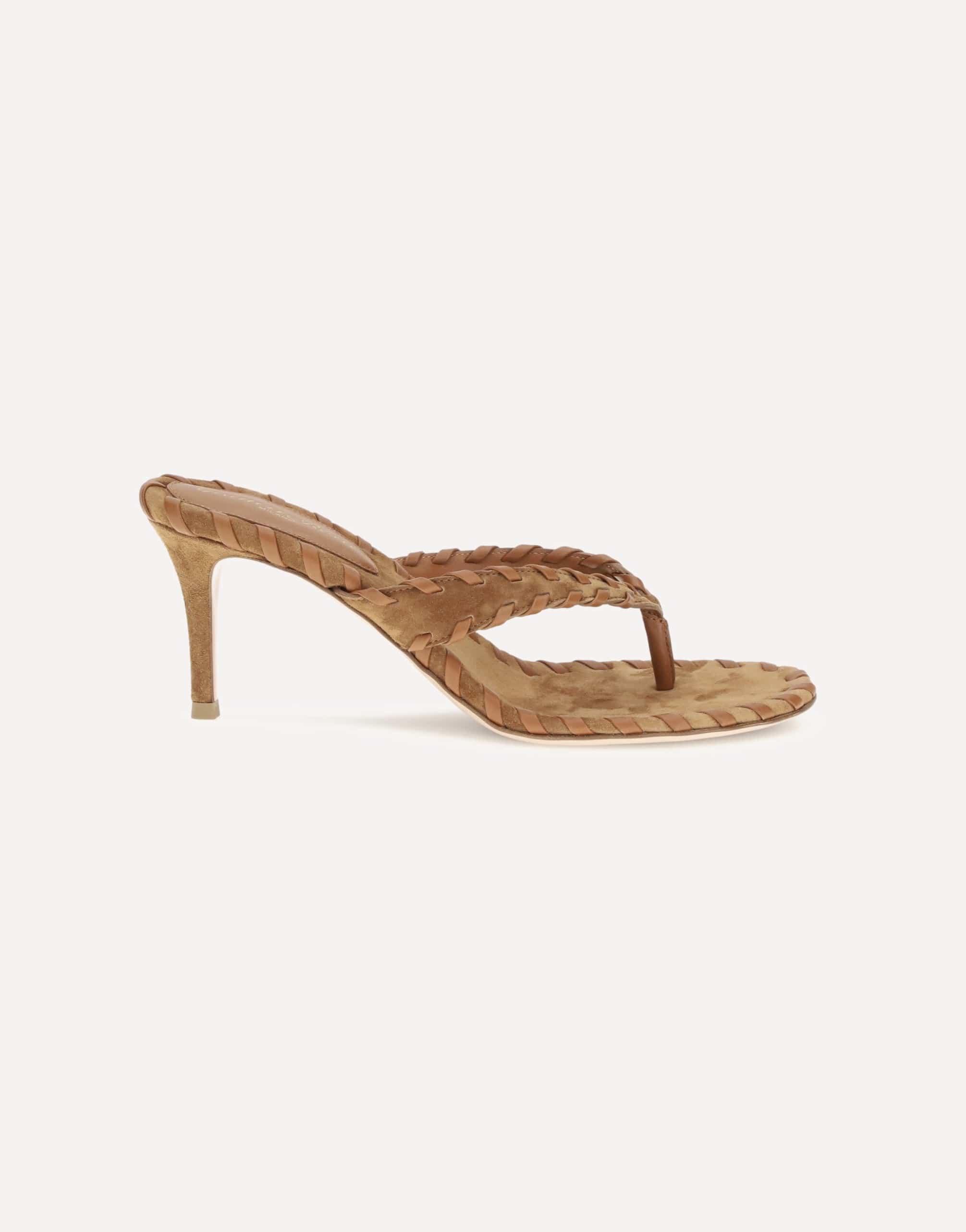 Gianvito Rossi Suede Thong Sandals