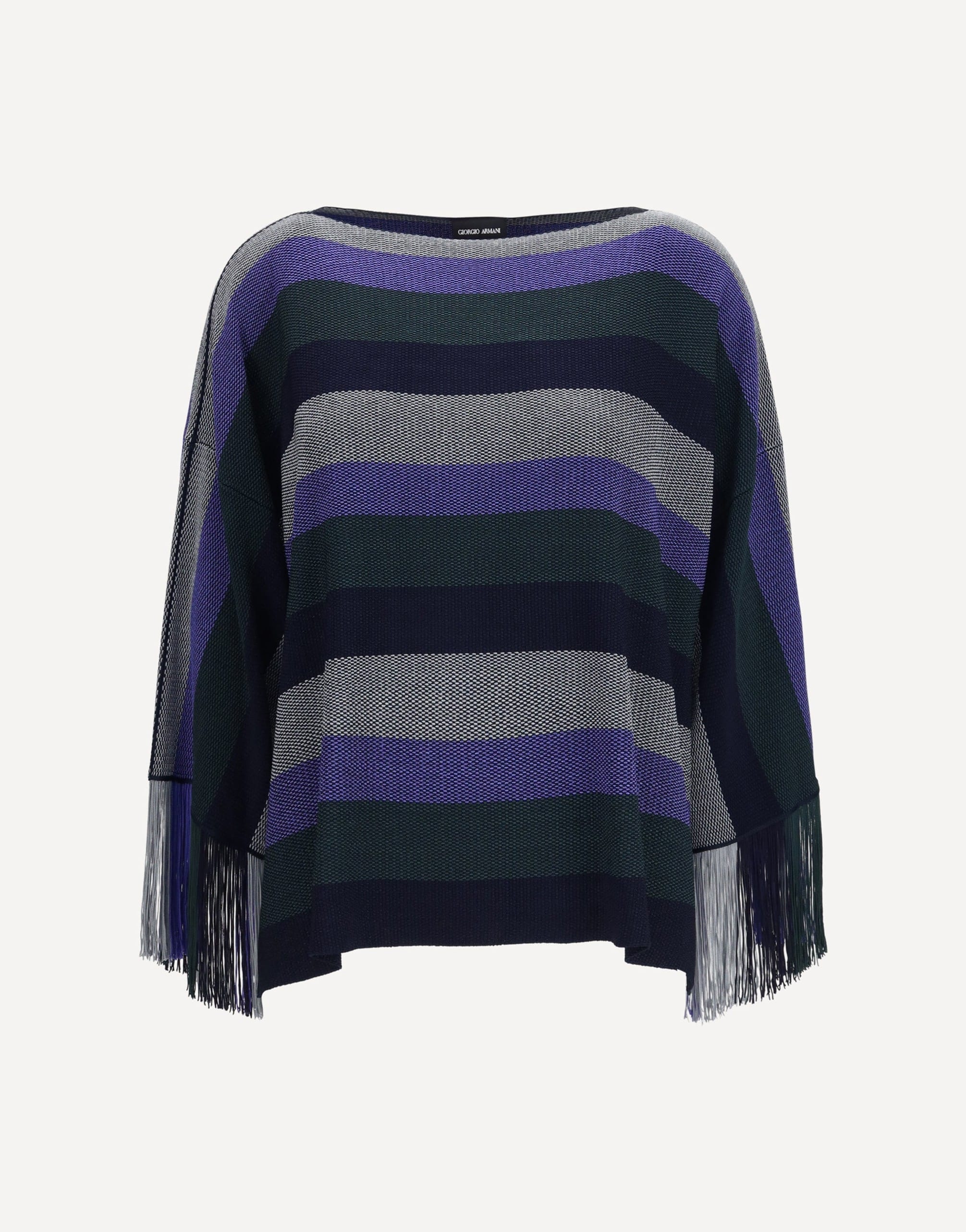 Giorgio Armani Asv Viscose Fringe Sweater