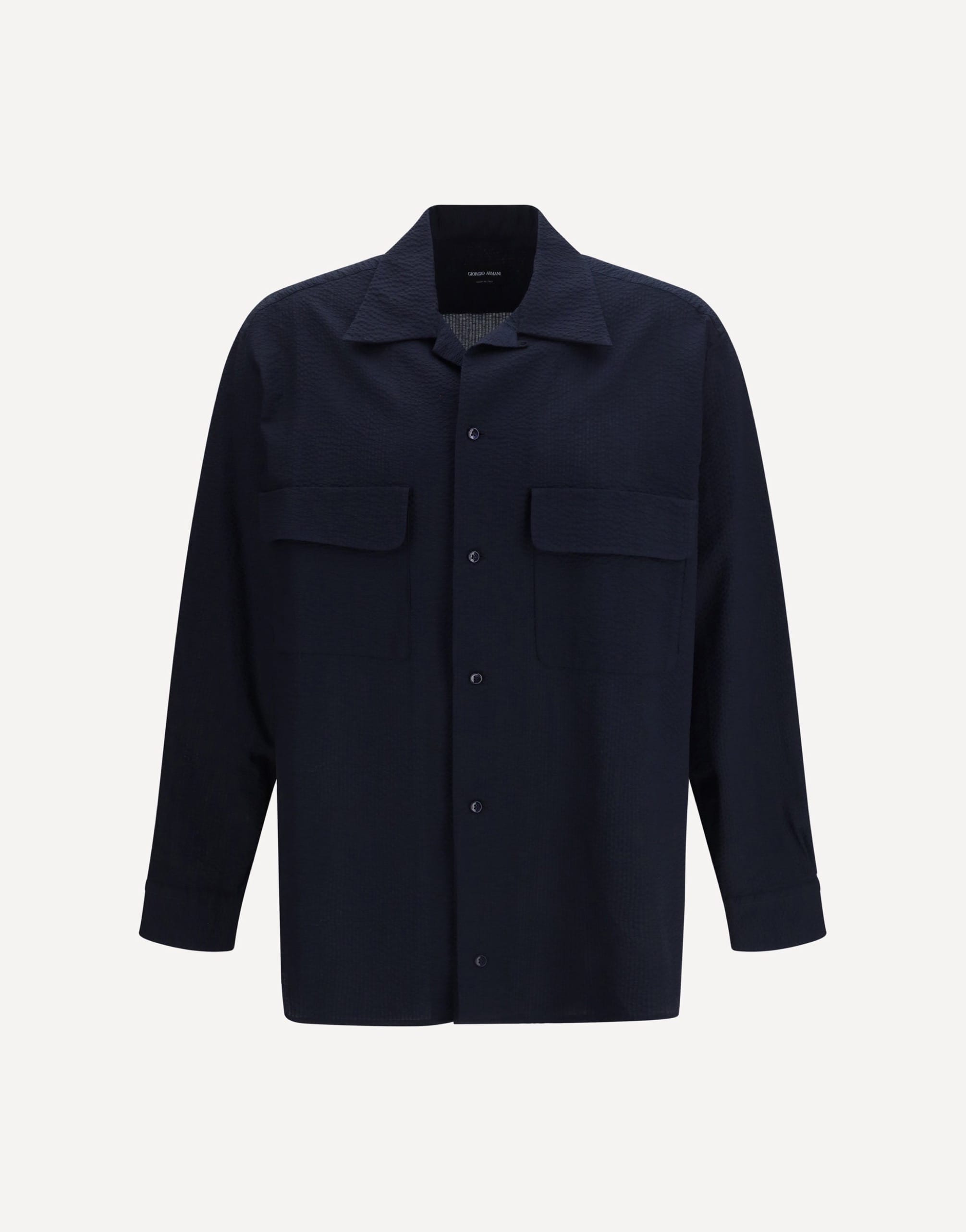 Giorgio Armani Cotton Shirt With Classic Collar