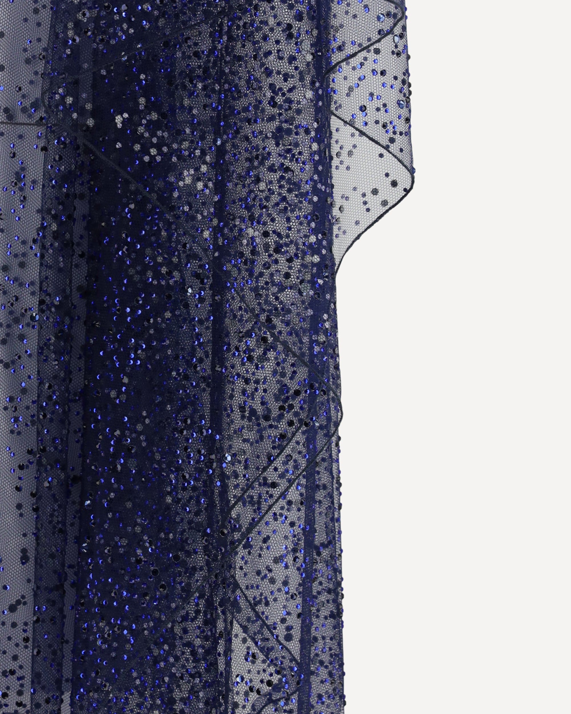 Giorgio Armani Long Tulle And Crystal-Embellished Poncho