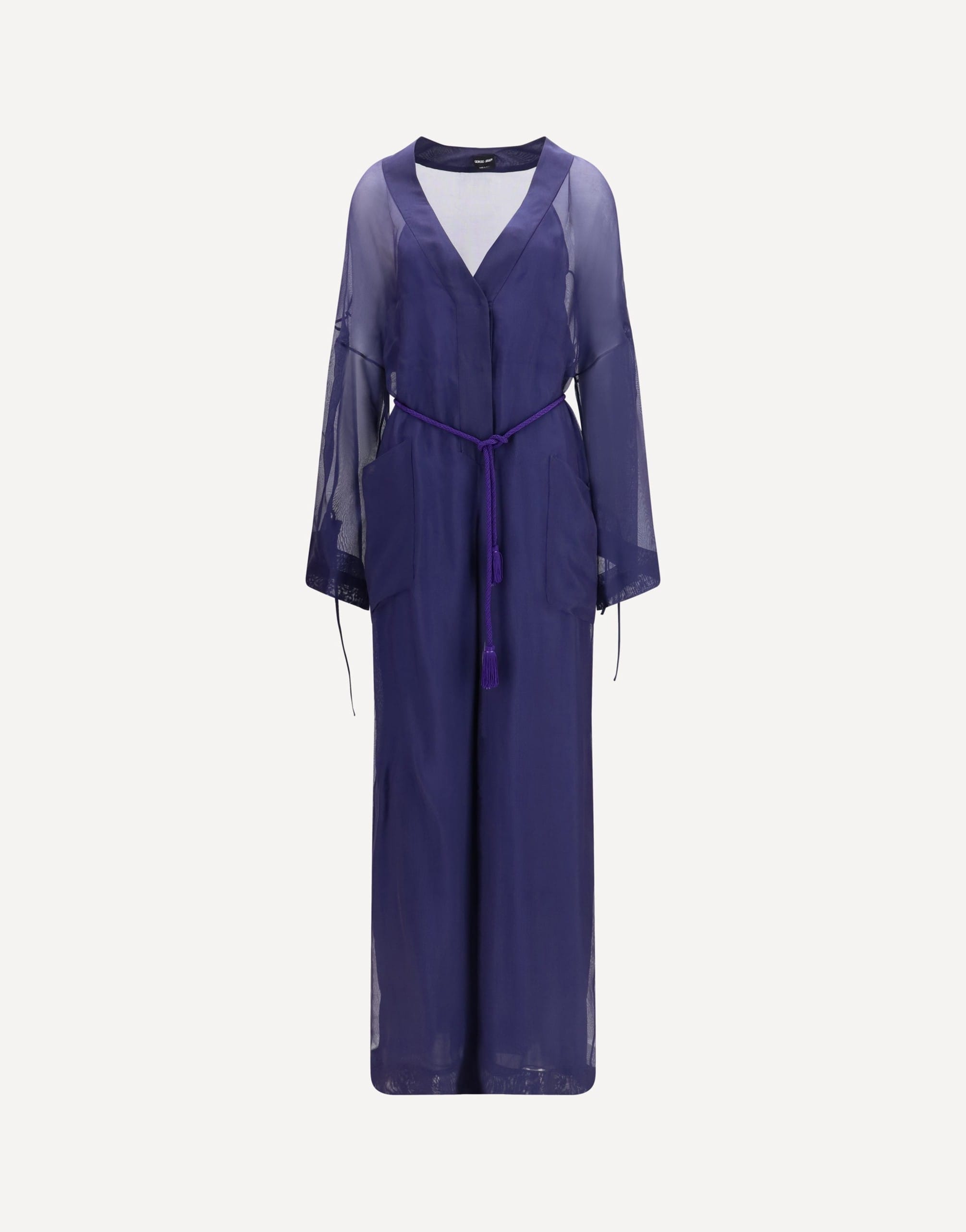 Giorgio Armani Viscose And Silk Gauze Jumpsuit