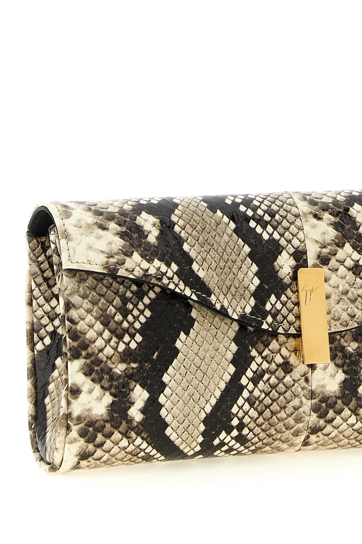 Giuseppe Zanotti Giuseppe Zanotti Flutie Python Print Clutch