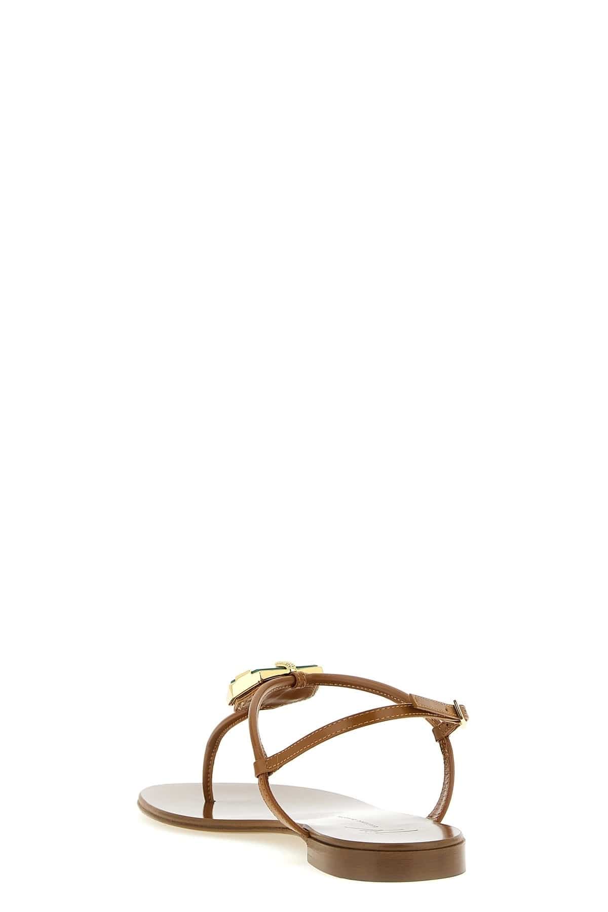 Giuseppe Zanotti Giuseppe Zanotti Ganass Leather Thong Sandals
