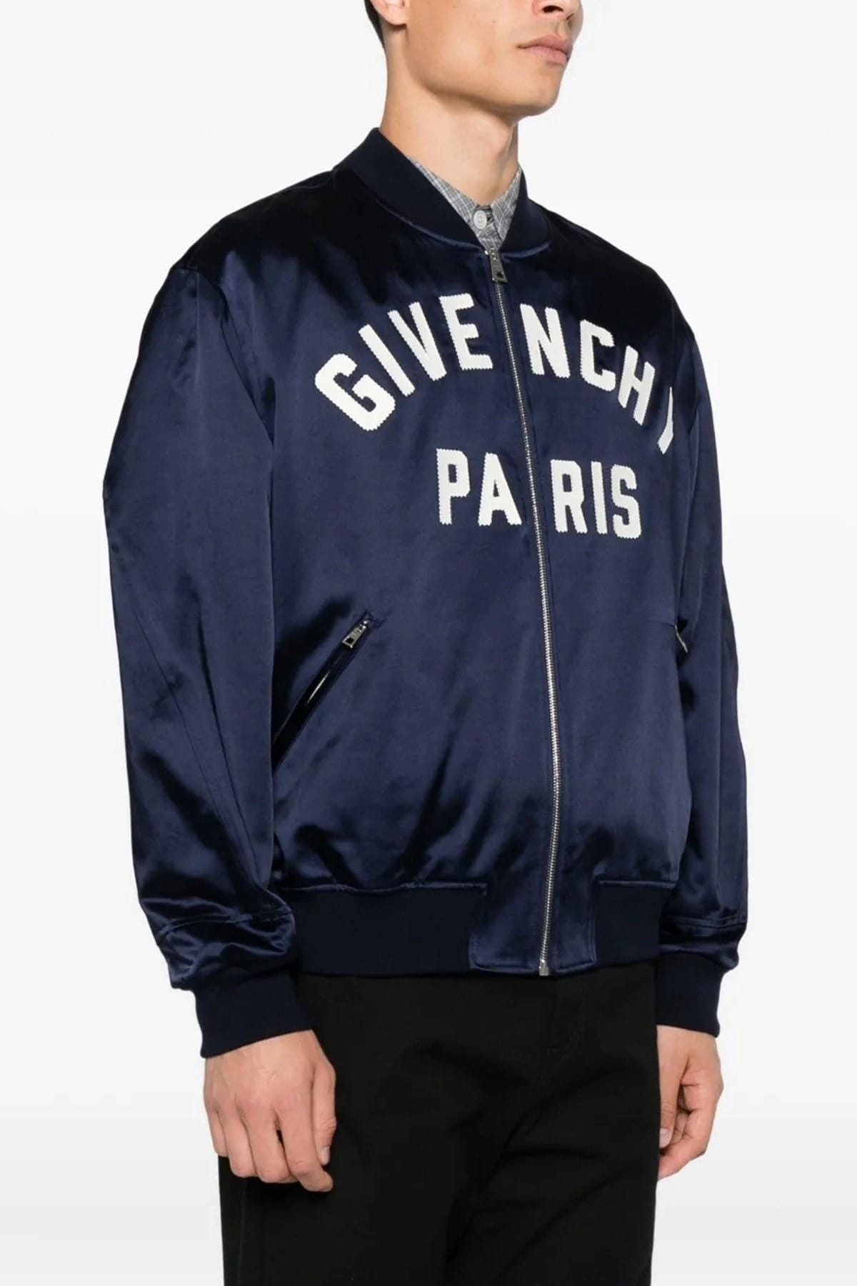 Givenchy Blue Logo Bomber Jacket - alternate view