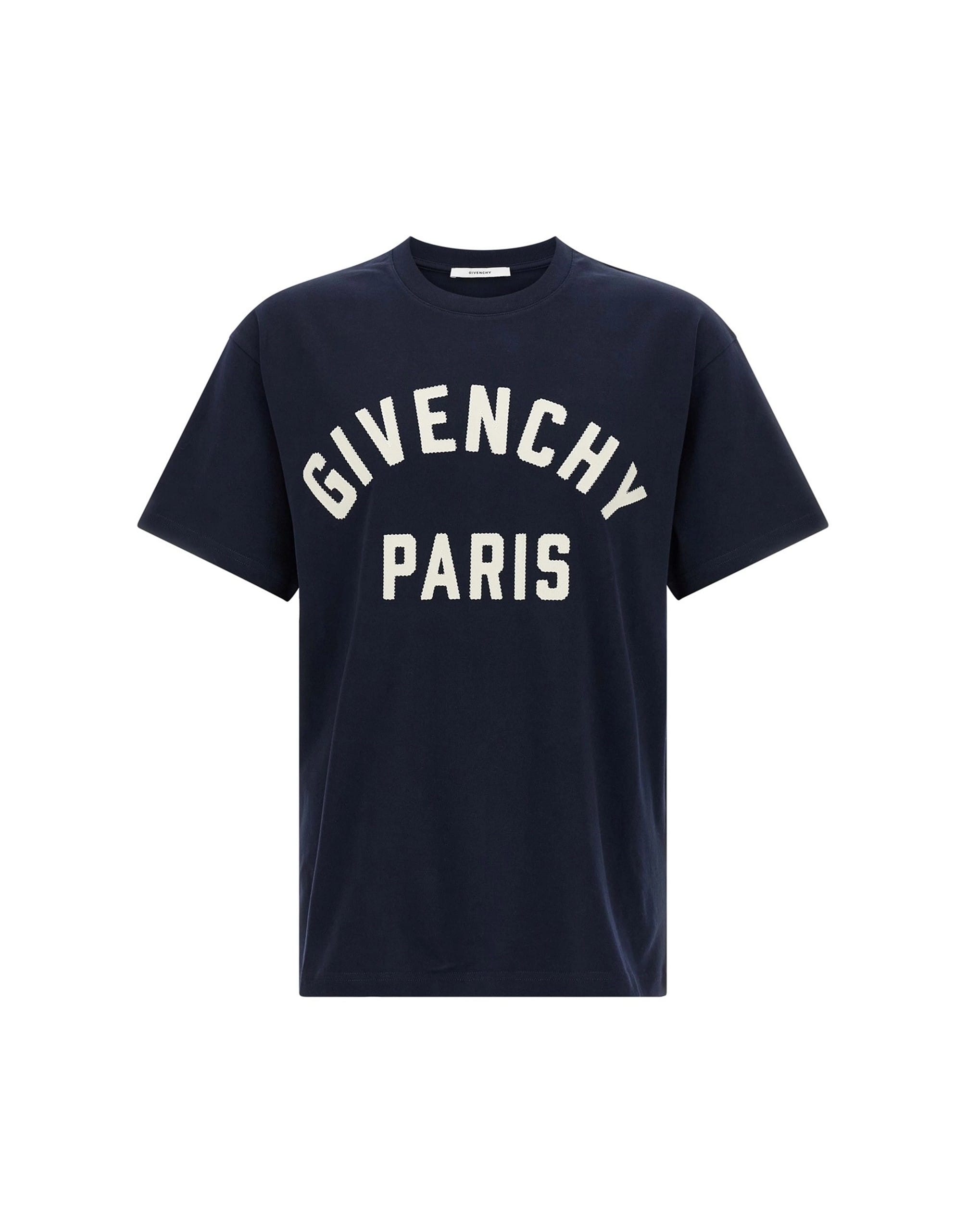 Givenchy Givenchy Blue Logo Patch T-Shirt