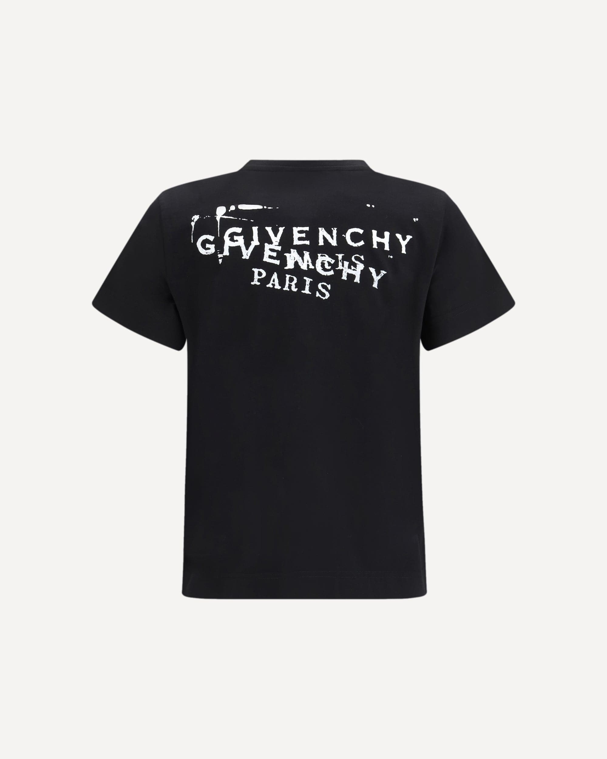 Givenchy Cotton T‑shirt With Ribbed Crew Neck And Logo