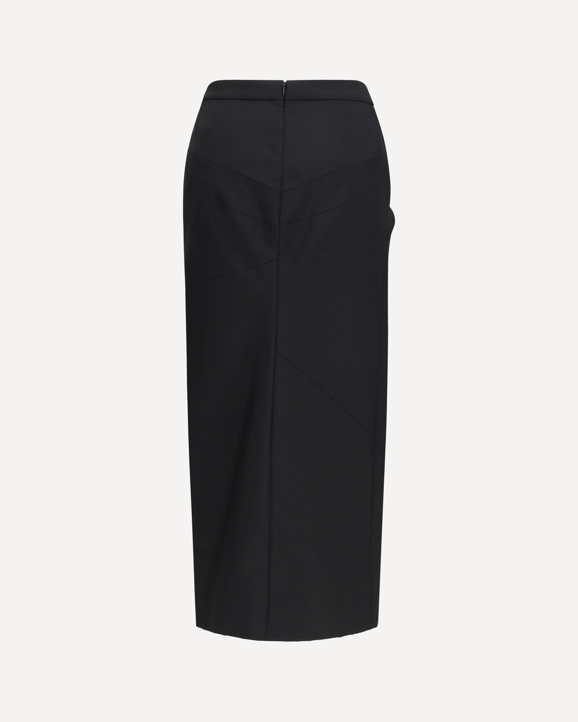 Givenchy Draped Midi Skirt In Double-Faced Wool - alternate view