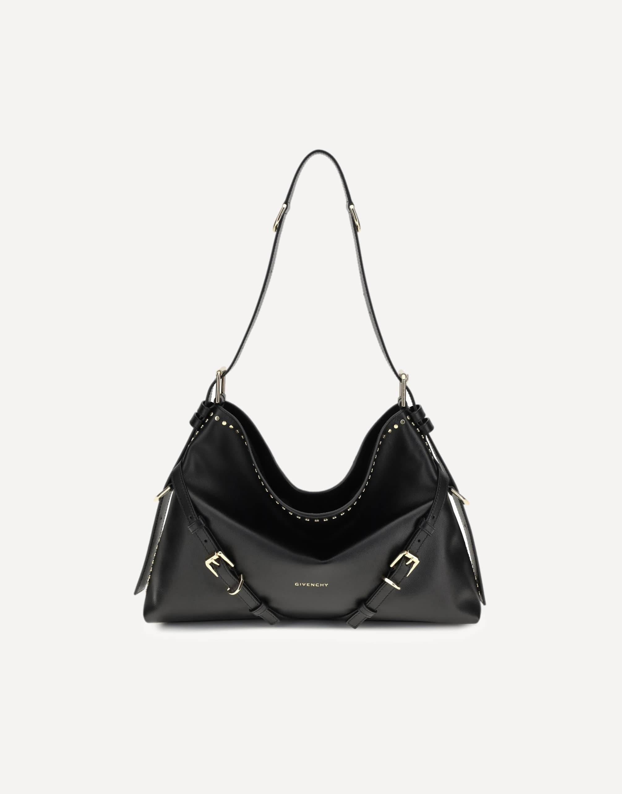 Givenchy Large Voyou Shiny Leather Shoulder Bag