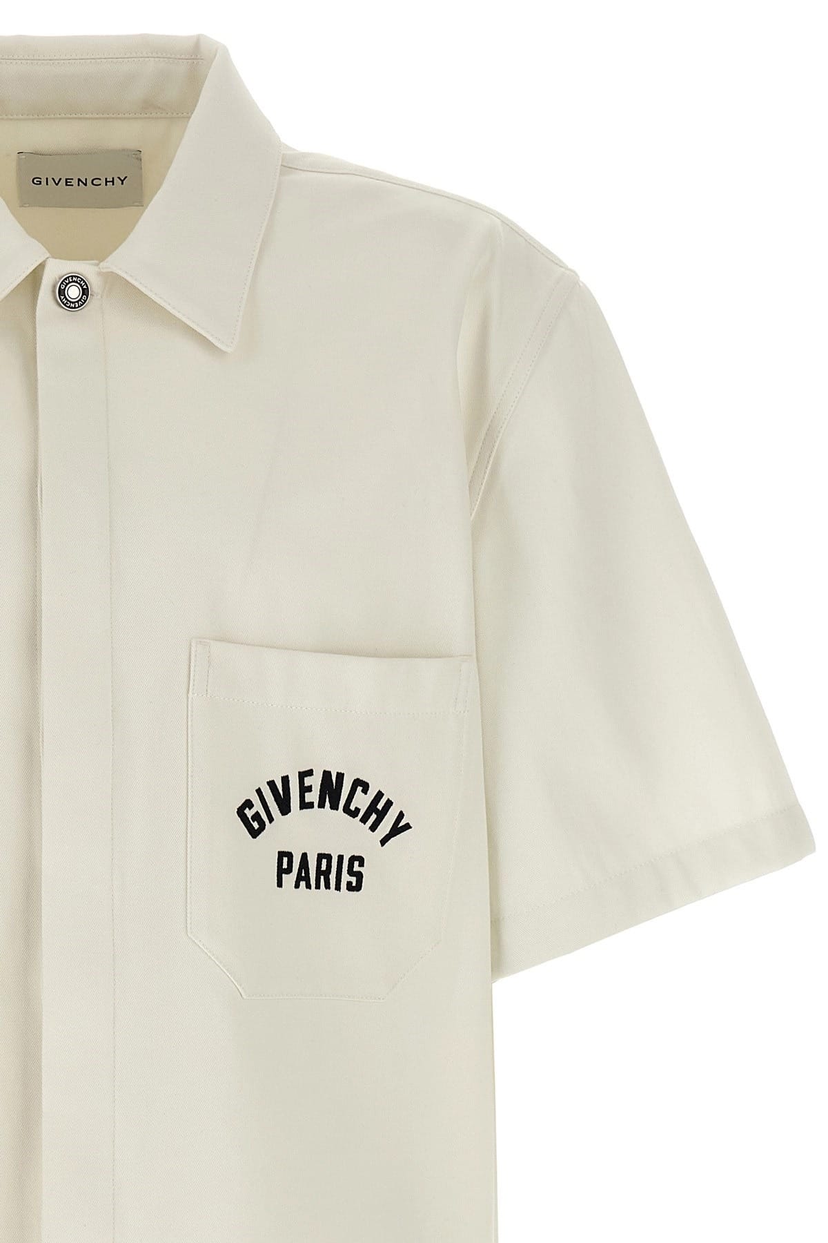 Givenchy Givenchy Logo Embroidery Cotton Shirt