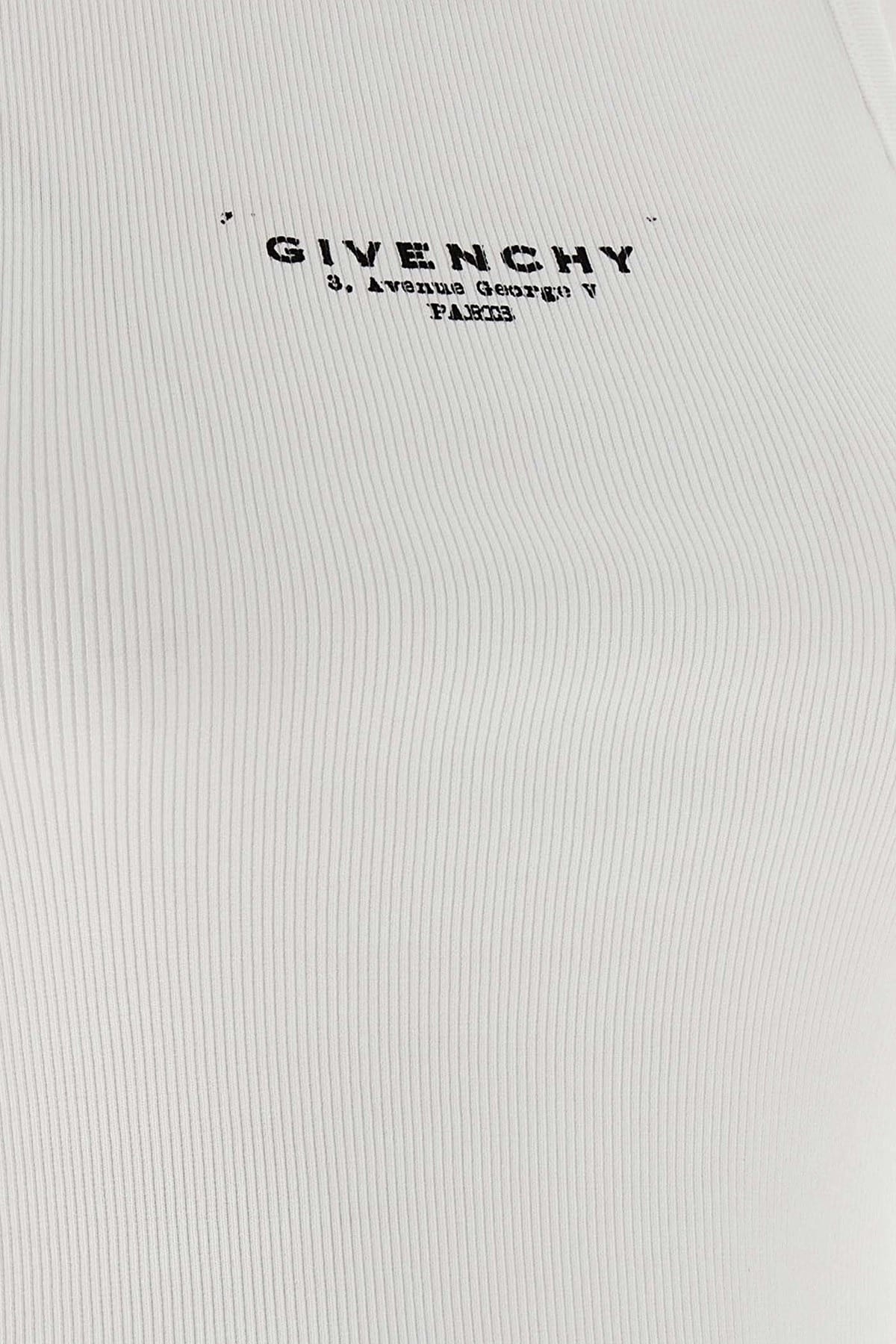 Givenchy Givenchy Logo Print Ribbed Top