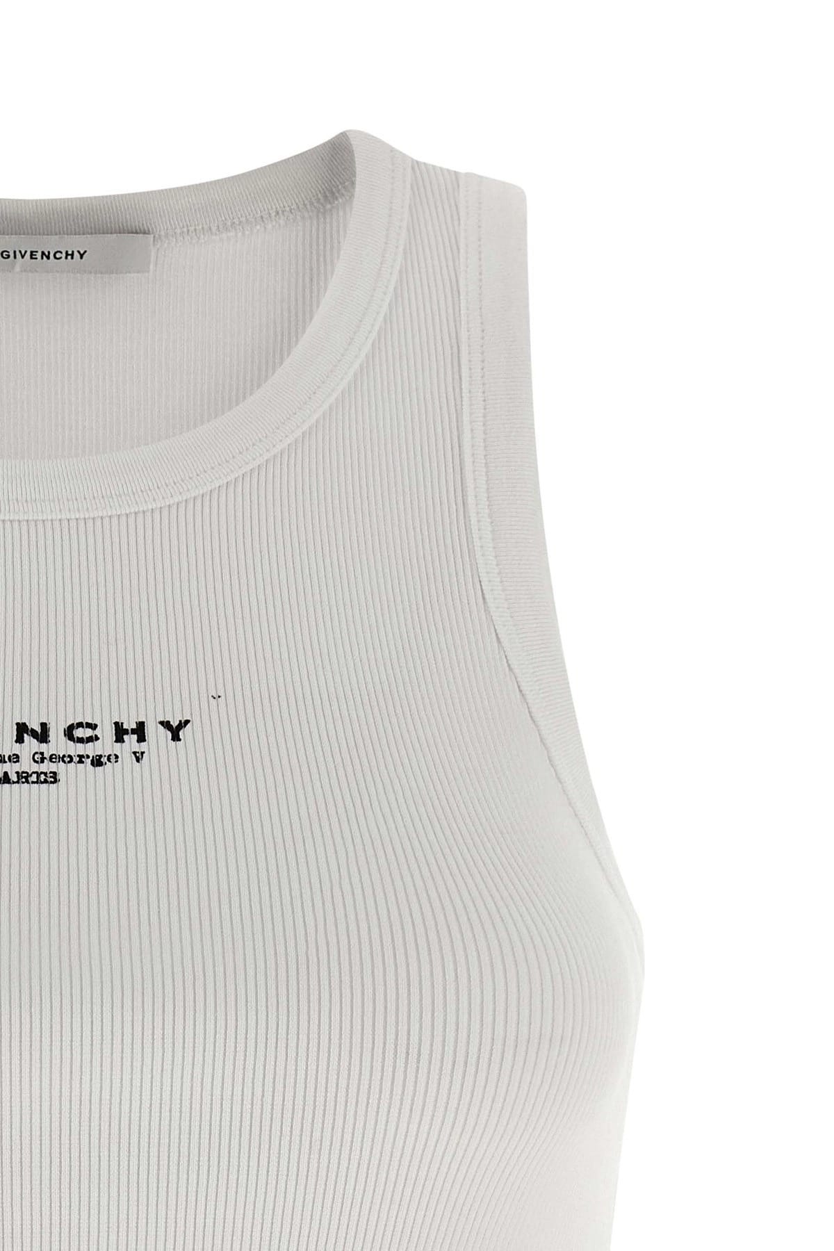 Givenchy Givenchy Logo Print Ribbed Top
