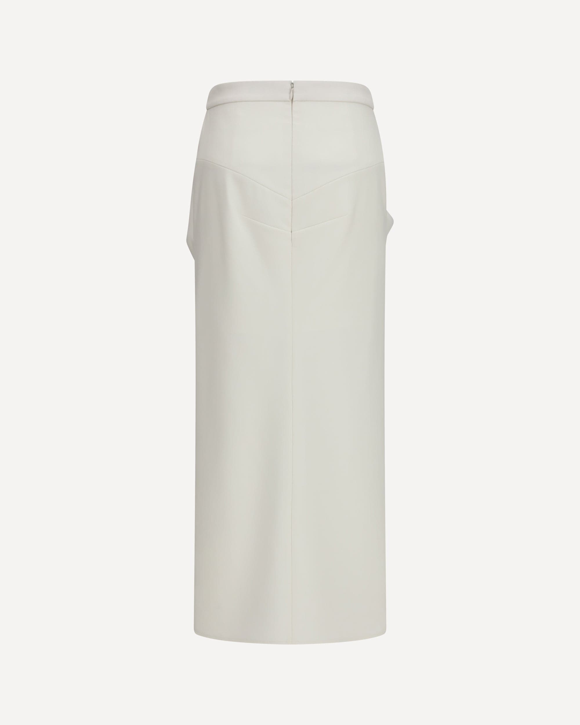 Givenchy Long Draped Wool Mohair Skirt - alternate view