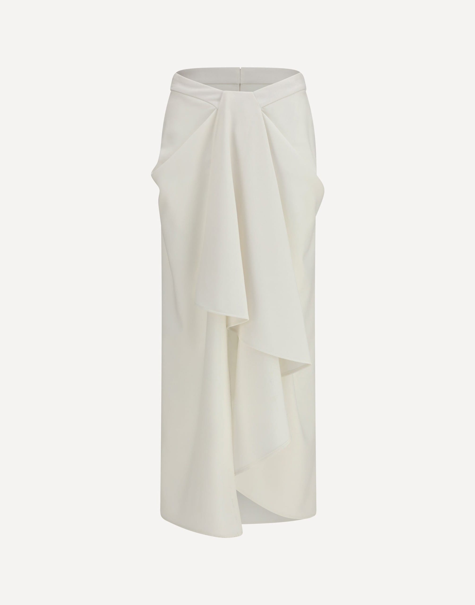 Givenchy Long Draped Wool Mohair Skirt