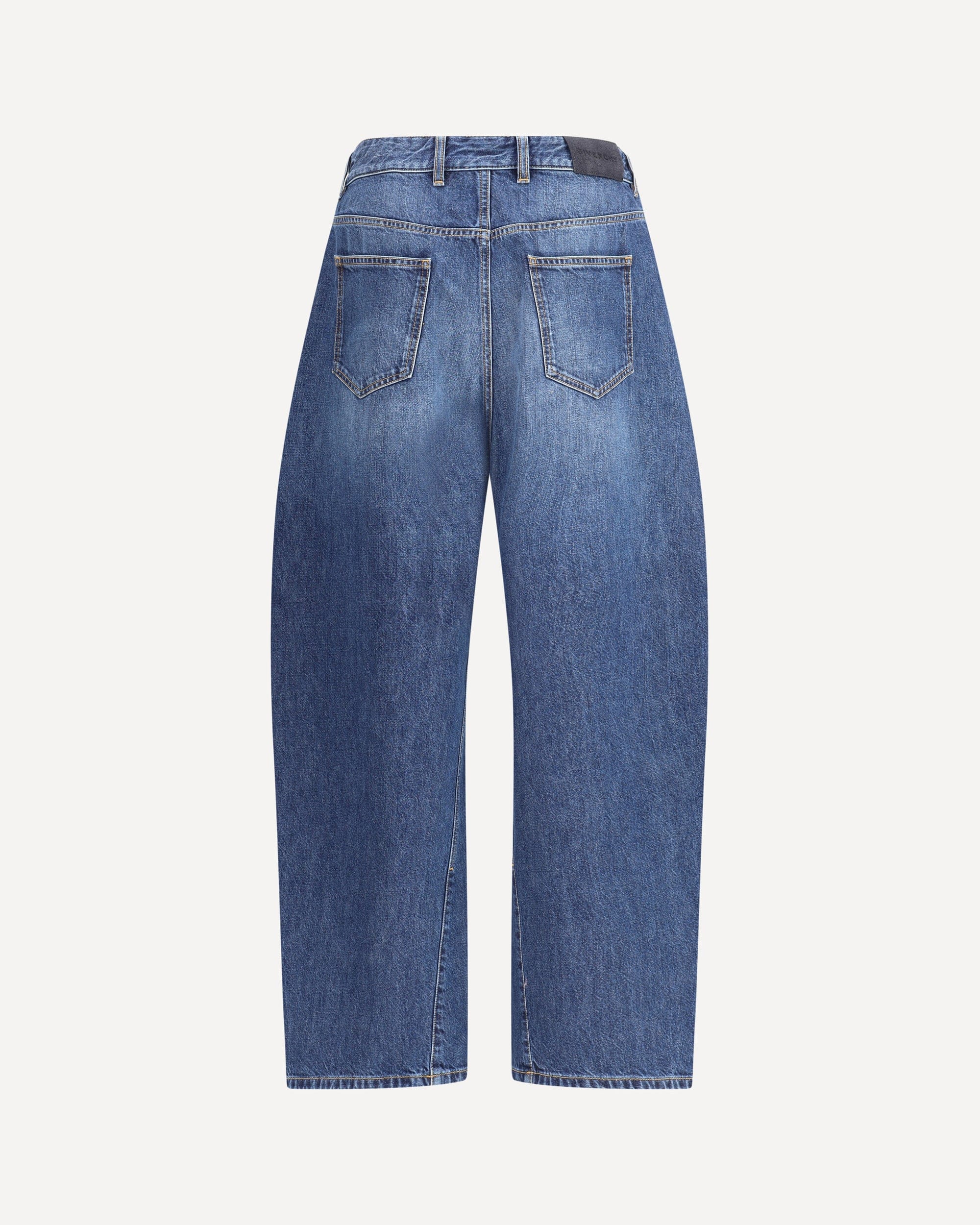 Übergroße Jeans mit schräger Steppnaht - alternate view