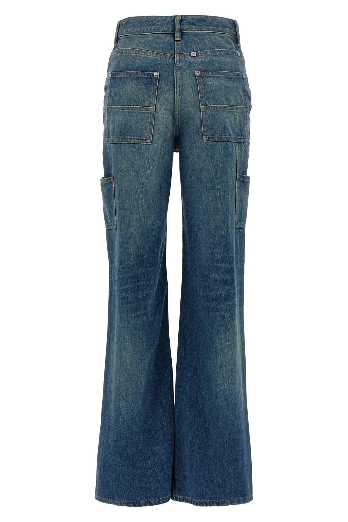 Givenchy Givenchy Wide Leg Jeans With Flap Detail