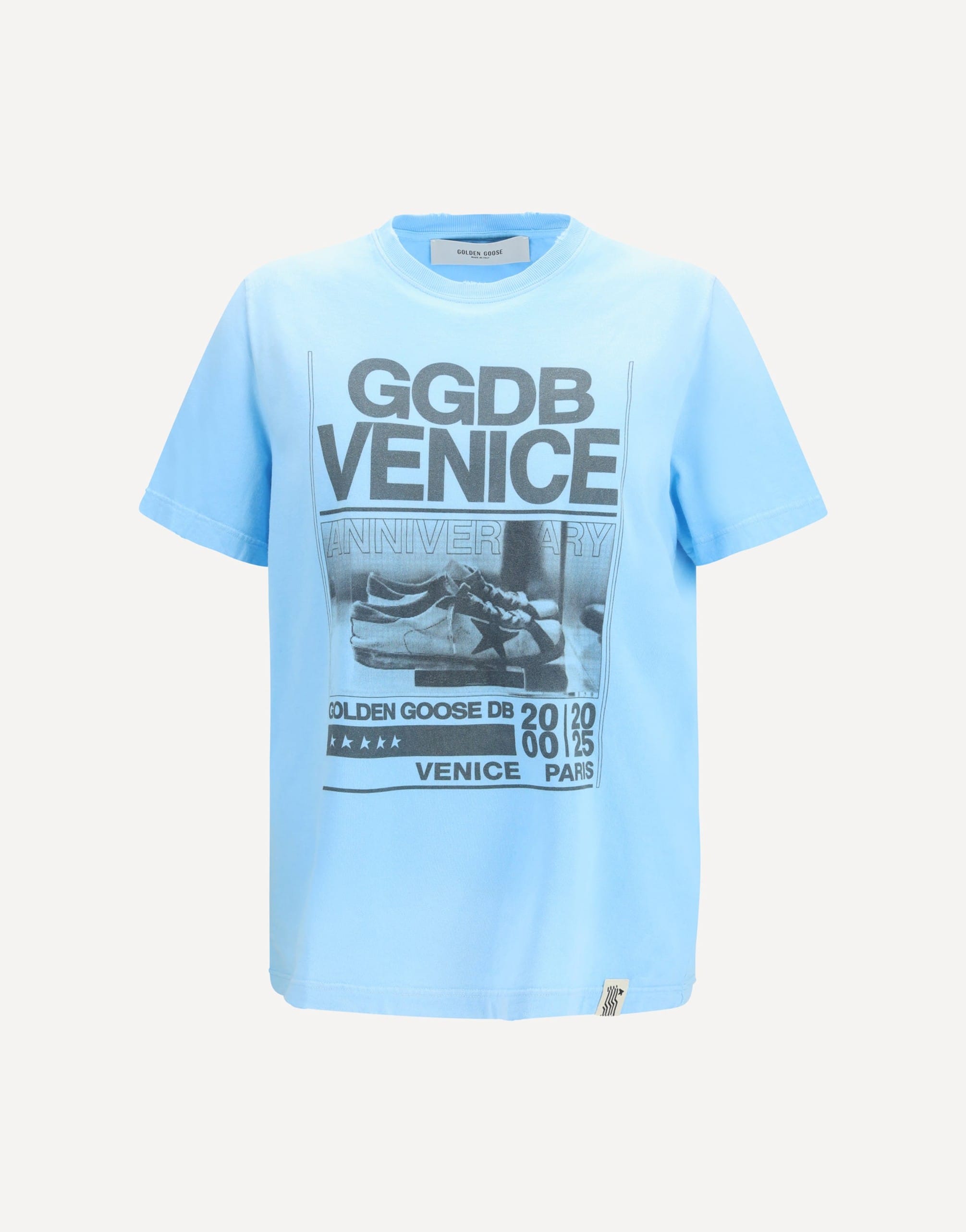 Golden Goose Cotton Printed T-Shirt With Logo