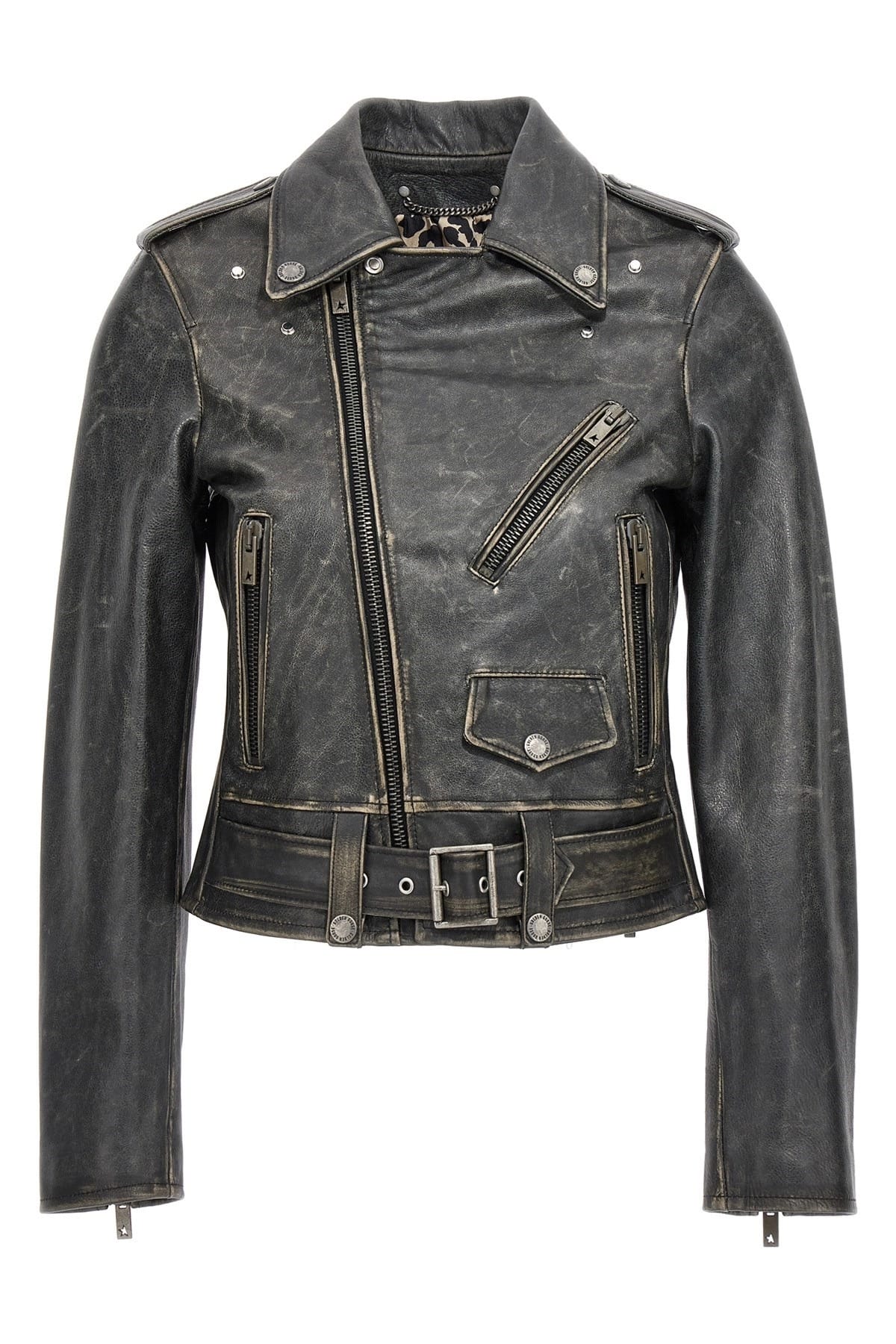 Golden Goose Golden Goose Destiny Slim Leather Biker Jacket