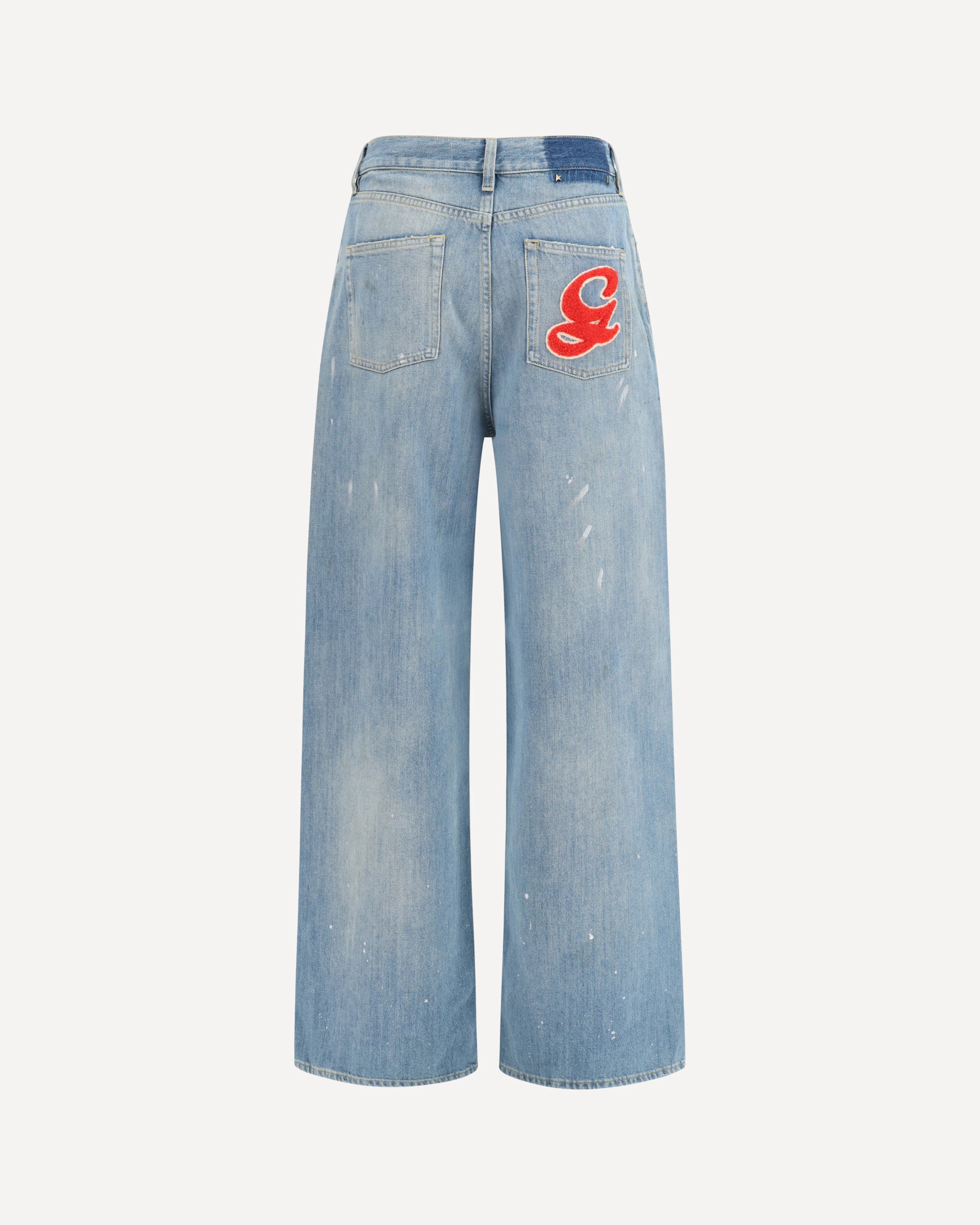Golden Goose Jeans aus Denim mit gesticktem Logo