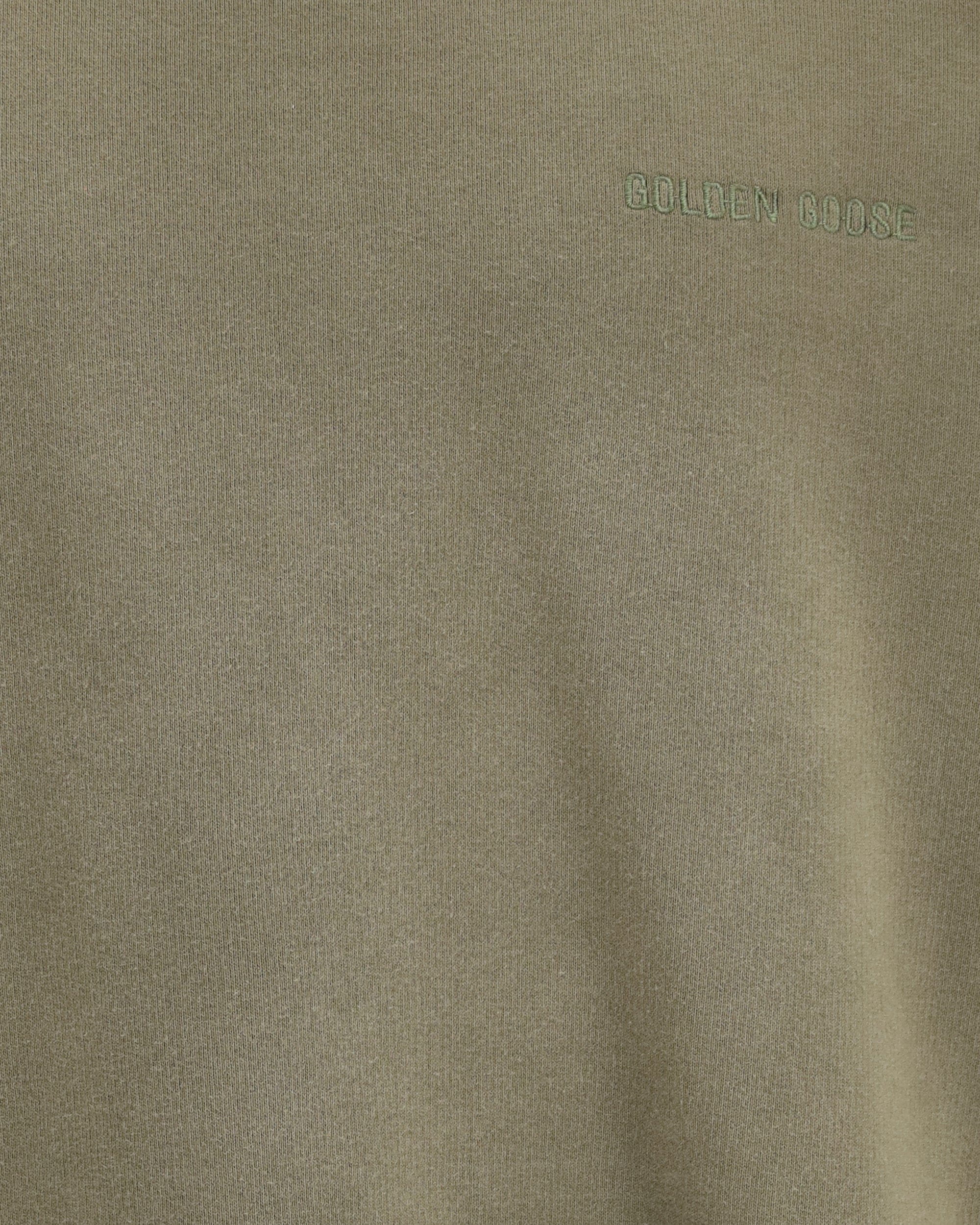 Golden Goose Journey Garment-Dyed Cotton Fleece Crewneck