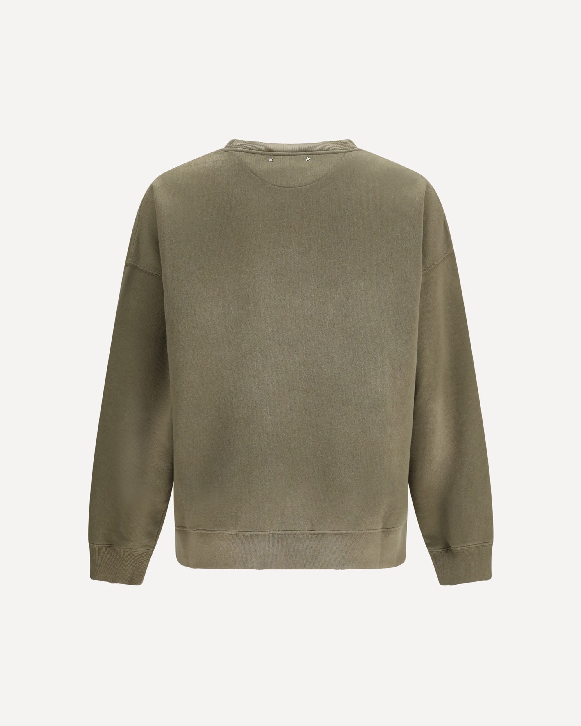Golden Goose Journey Garment-Dyed Cotton Fleece Crewneck