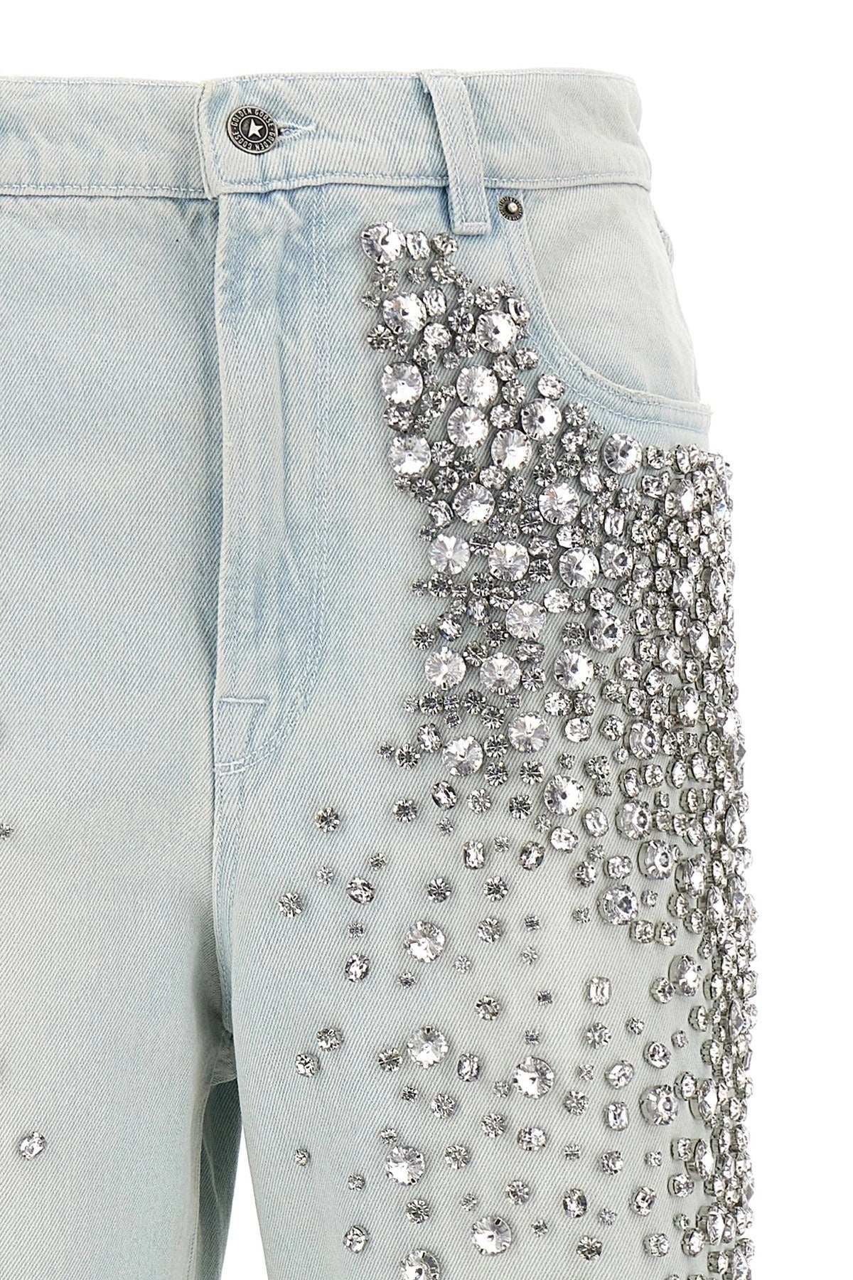 Pantaloni denim Golden Goose Kim Crystal