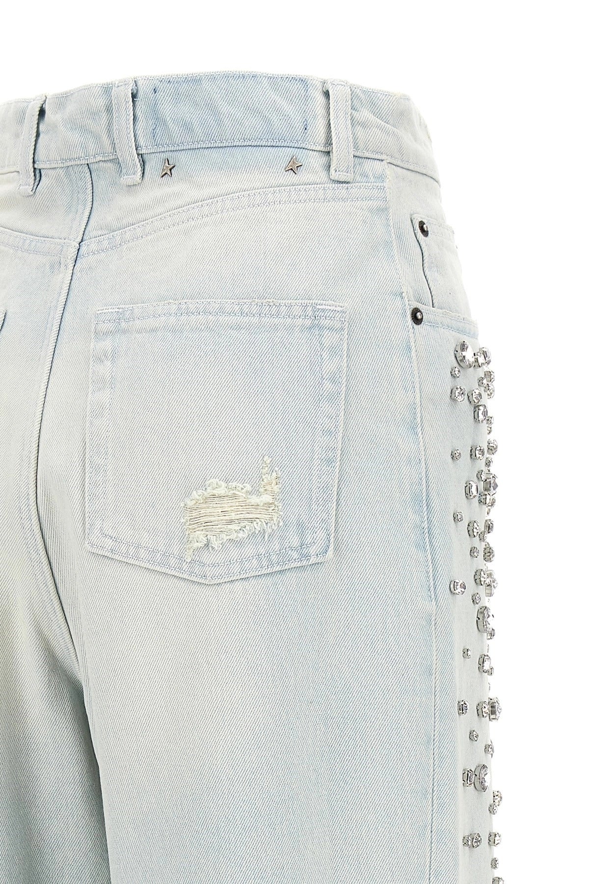 Pantaloni denim Golden Goose Kim Crystal