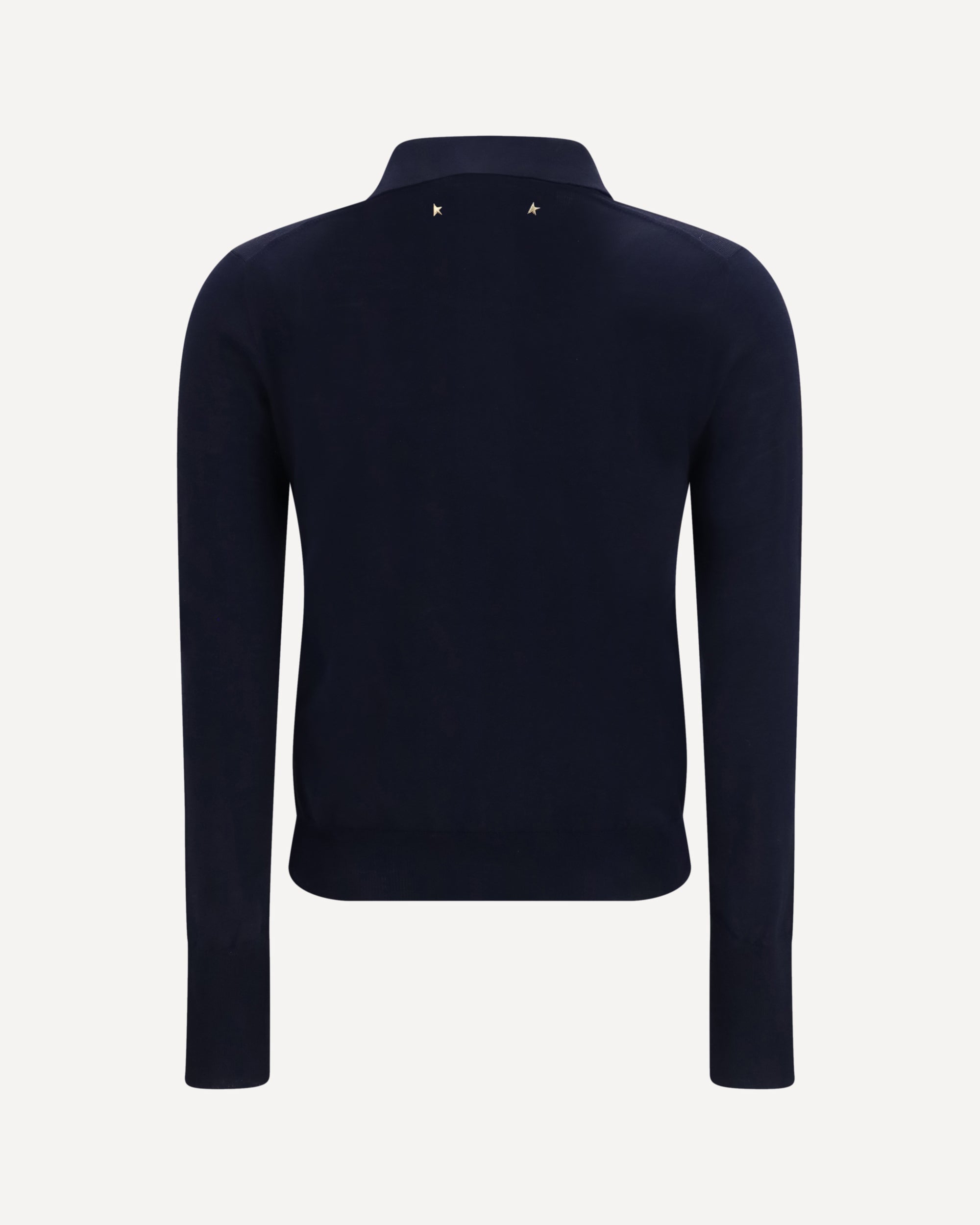 Golden Goose Langarm-Poloshirt aus Merinowolle