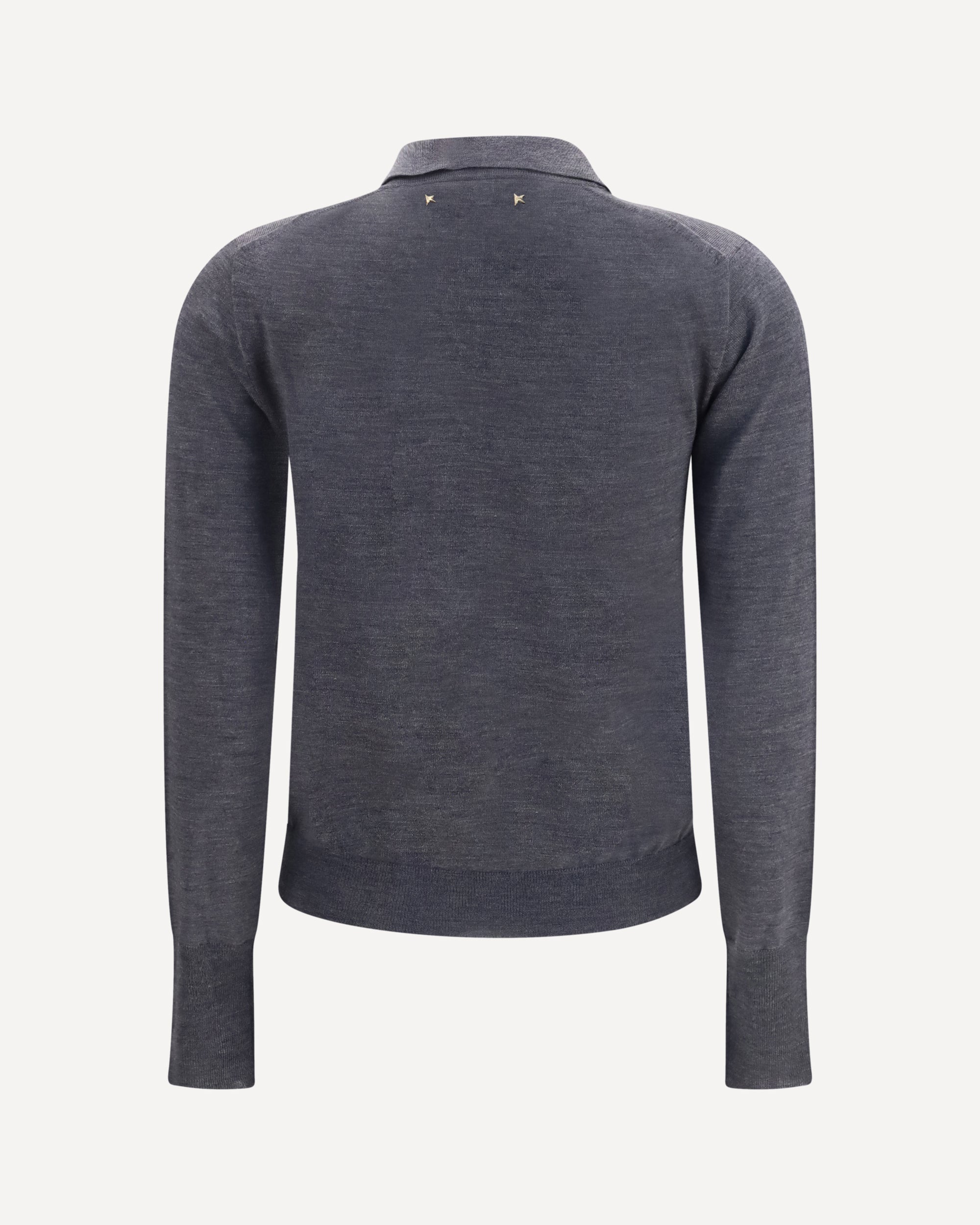 Golden Goose Langarm-Poloshirt aus Merinowolle