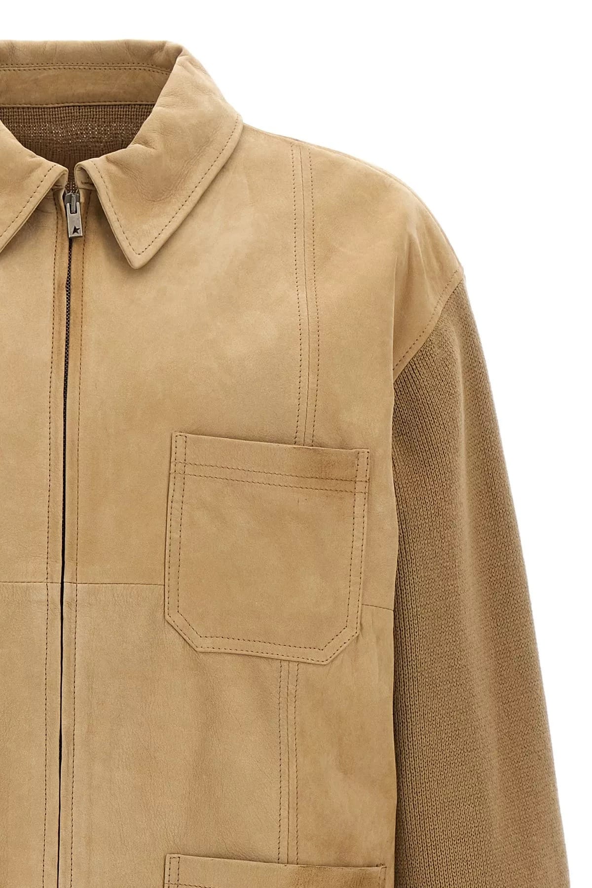 Golden Goose Golden Goose Neil Leather Front Jacket