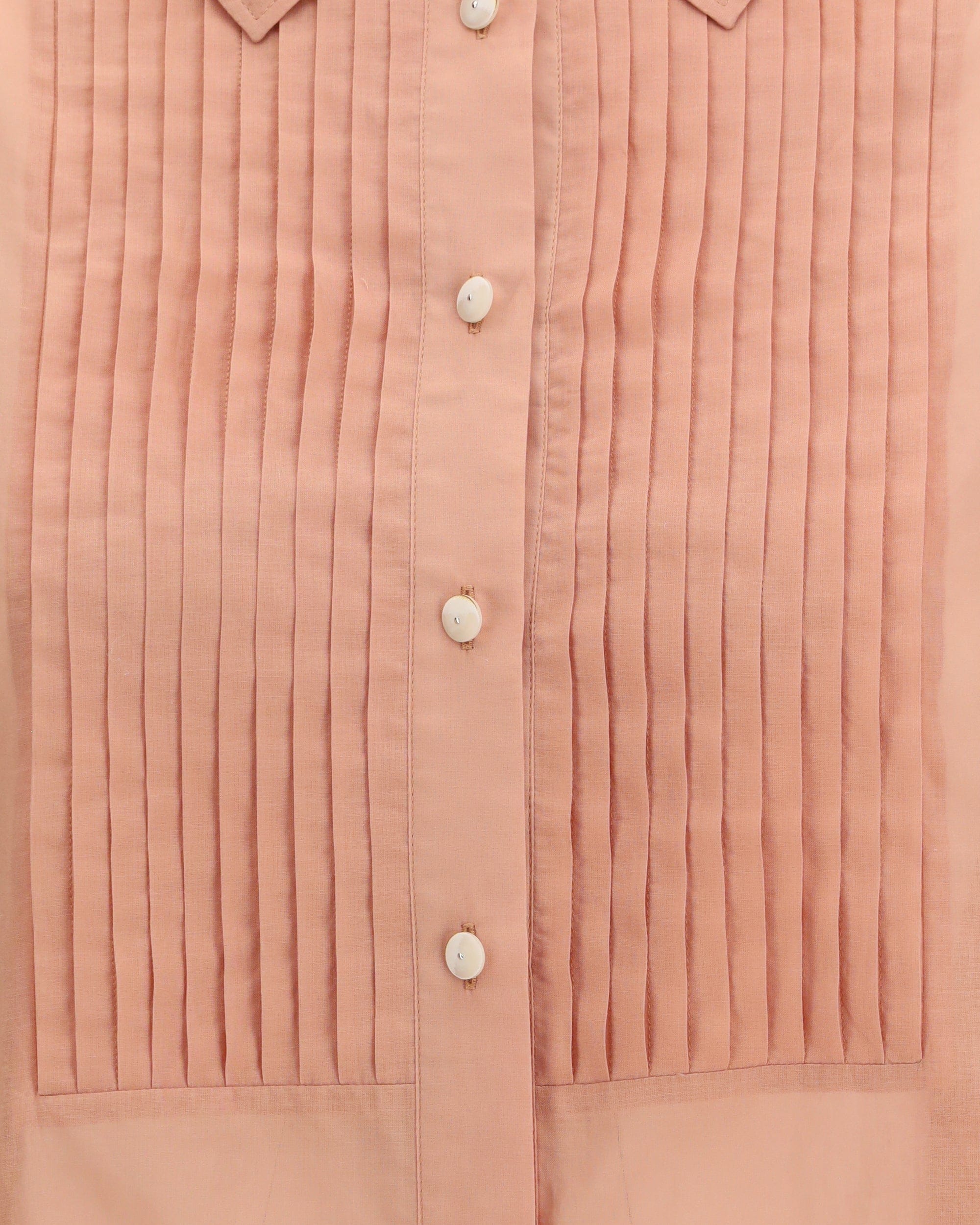 Golden Goose Oversized Shirt In Cotton With Pleated Bib