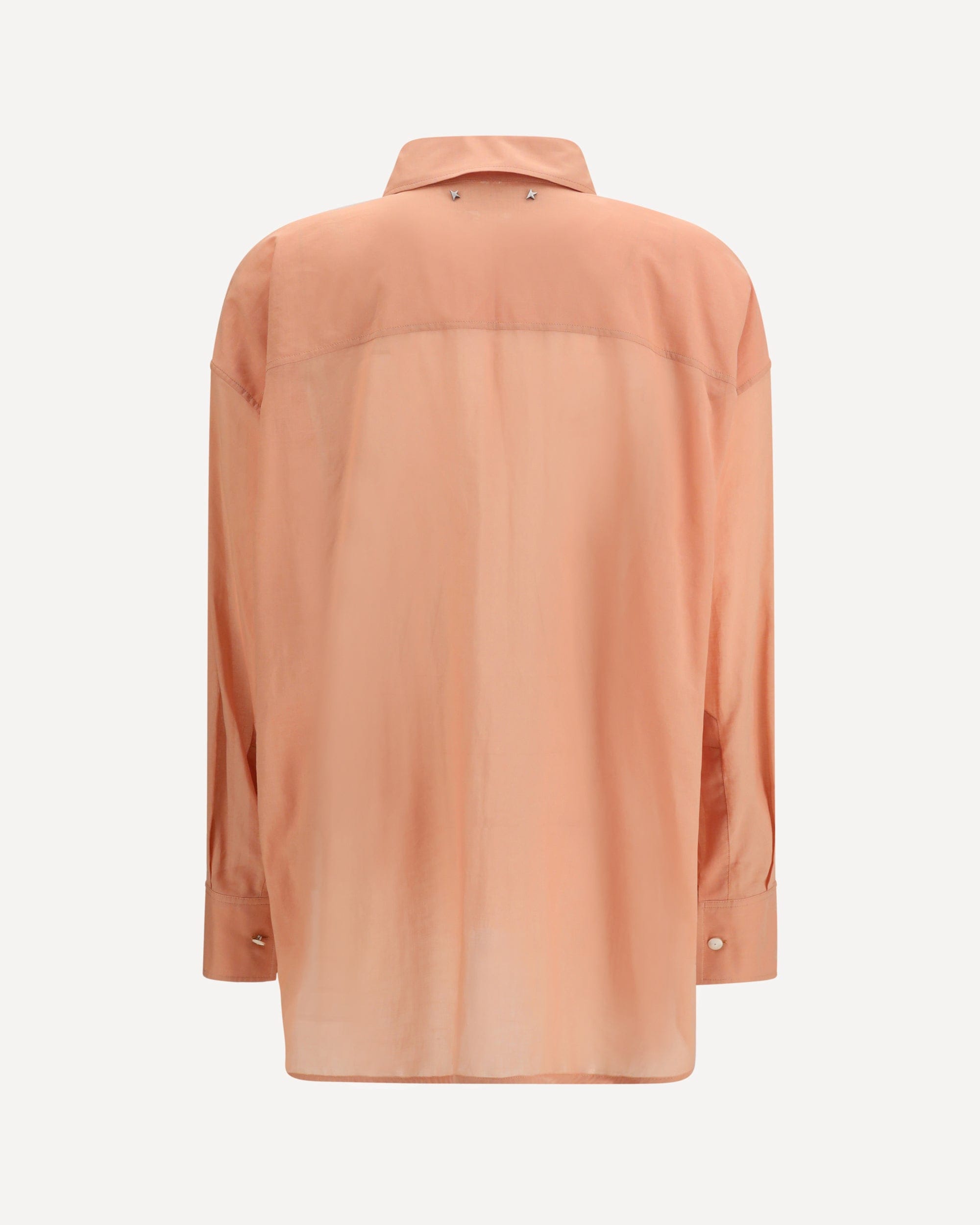 Golden Goose Oversized Shirt In Cotton With Pleated Bib