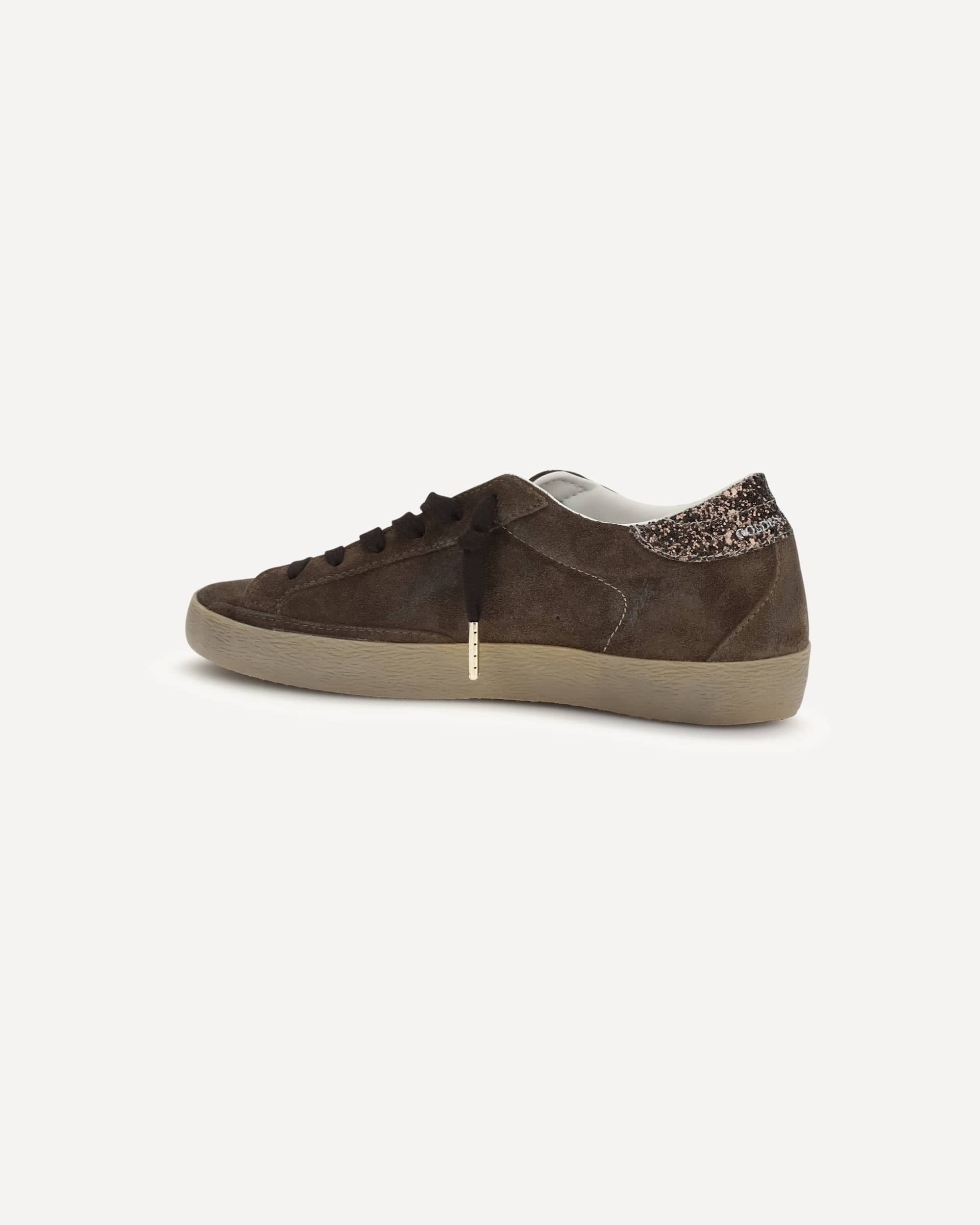 Golden Goose Suede Super Star Sneakers With Star Panel